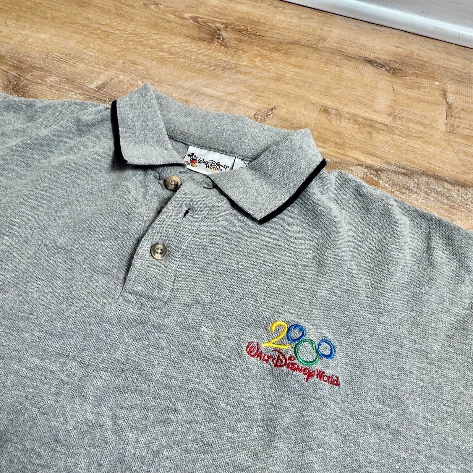 Disney Vintage Walt Disney World 2000 Mickey Mouse Men's Polo Large Size US L / EU 52-54 / 3 - 5 Thumbnail