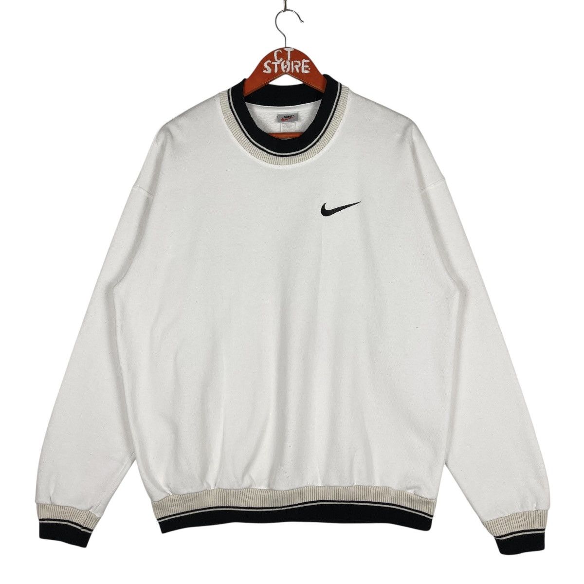 Nike Vintage 90s Nike Crewneck Sweatshirt Size L Size US L / EU 52-54 / 3 - 1 Thumbnail
