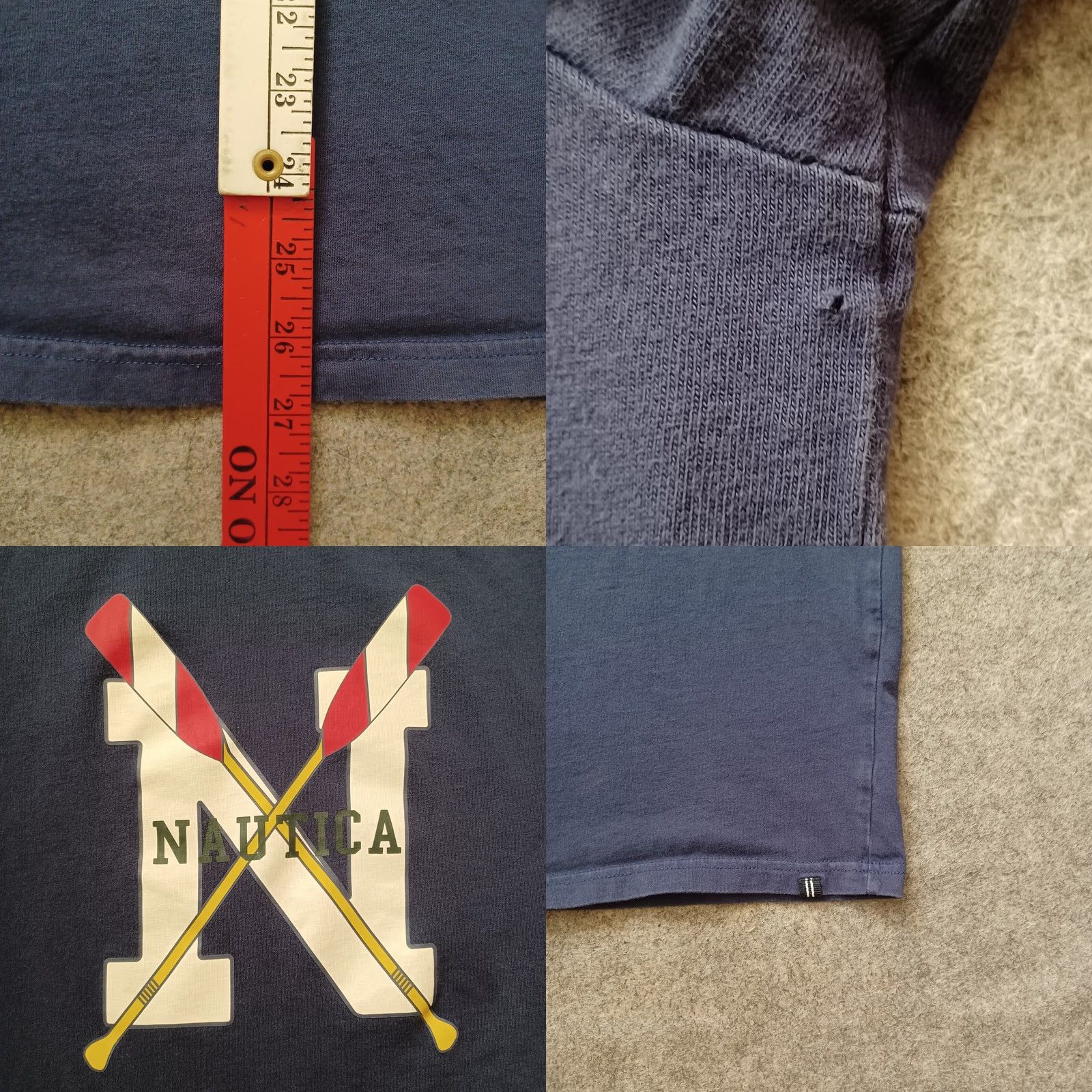 Nautica Nautica The Lil Yachty Collection T Shirt Mens XL Navy Blue Graphic Size US XL / EU 56 / 4 - 8 Thumbnail