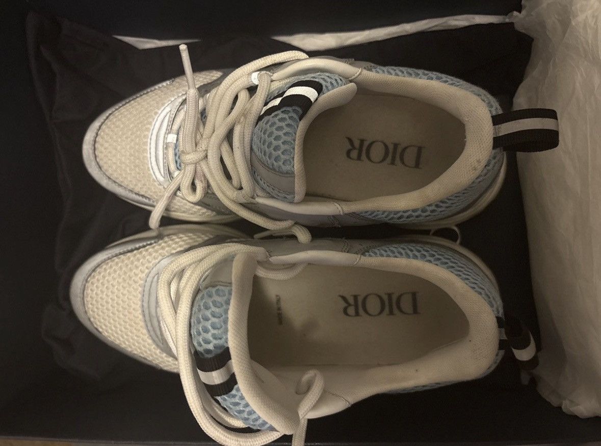 Dior Dior B22 ‘White Blue’ Size US 6.5 / EU 39-40 - 5 Thumbnail