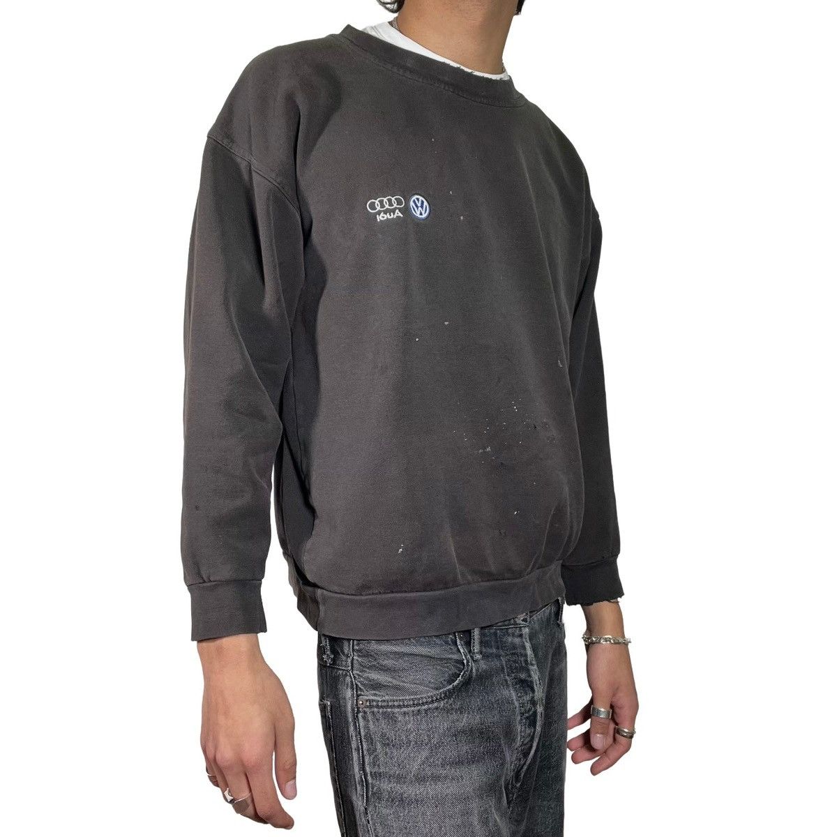 Vintage Audi Distressed Sweatshirt Size US L / EU 52-54 / 3 - 3 Thumbnail