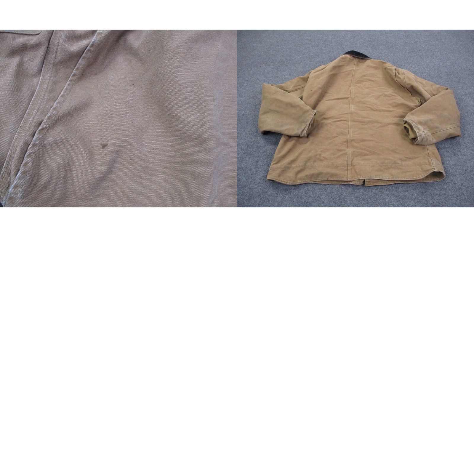 Carhartt Carhartt Jacket Mens 2XLT Beige Chore Coat Sherpa Lined Outdoors Work J184 CML Jacket 2XLT Brown Full Zip Cotton Canvas Windbreaker Mens Size US XXL / EU 58 / 5 - 11 Thumbnail