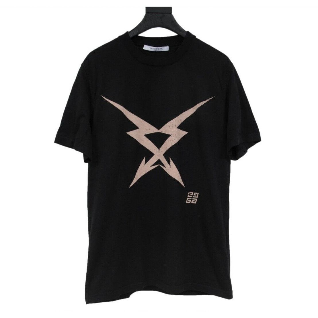 Givenchy Double Arrow Cross T Shirt Black Size US M / EU 48-50 / 2 - 1 Thumbnail