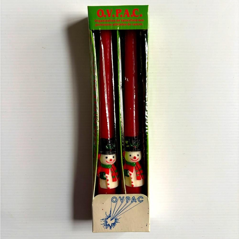 Designer Vintage Frosty the Snowman Christmas Candles Size ONE SIZE - 1 Thumbnail