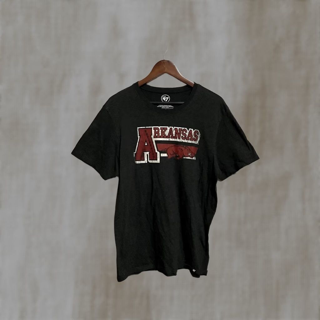 47 47 Brand Razorbacks Graphic T-Shirt Men L Black Crew Neck Cotton Polyester Sports Shirt Size US L / EU 52-54 / 3 - 1 Thumbnail