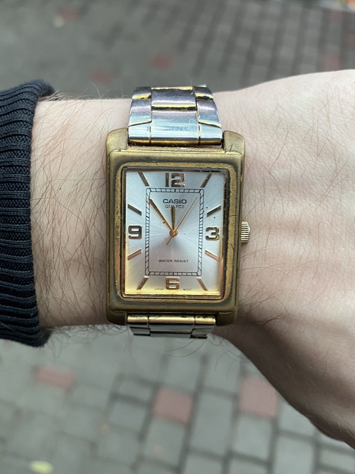Casio Casio MTP-1234 Watch. Rectangle. Two-Tone. Vintage Size ONE SIZE - 2 Thumbnail