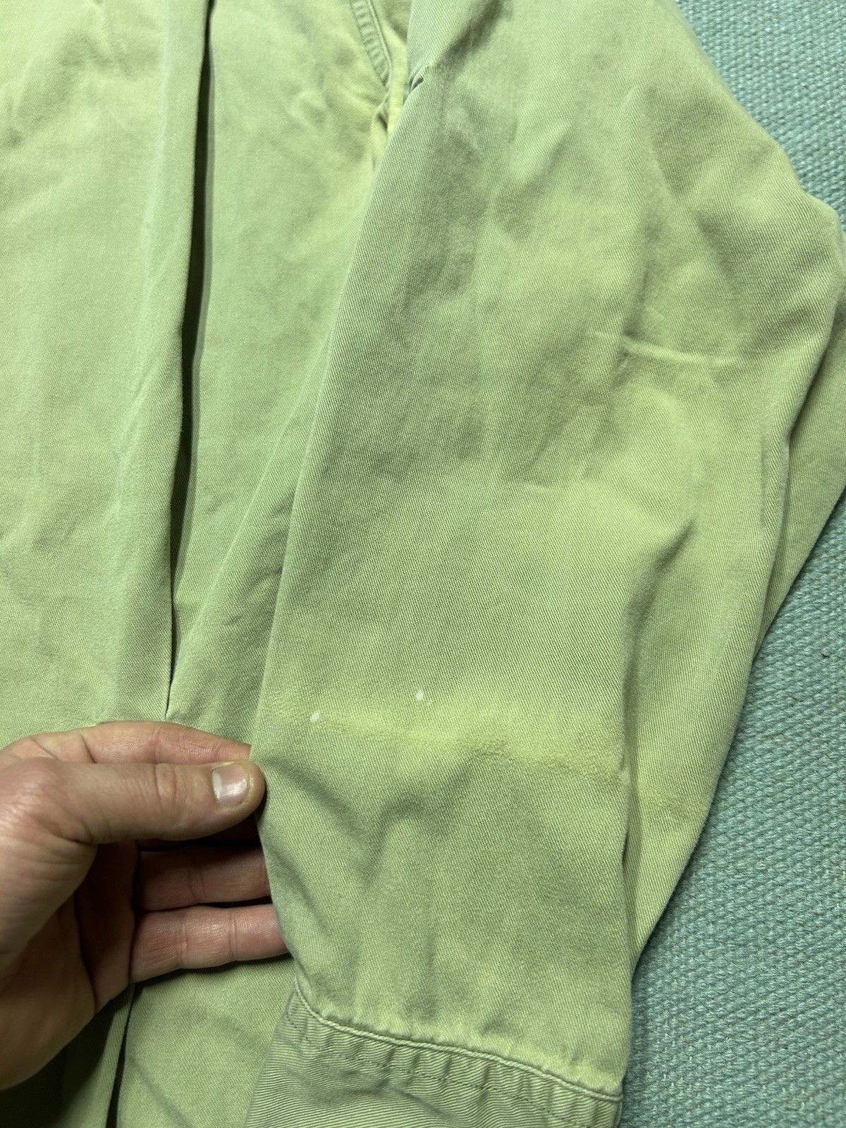 Vintage Vintage Cabelas button shirt paint distressed khaki XL tall Size US XL / EU 56 / 4 - 12 Thumbnail