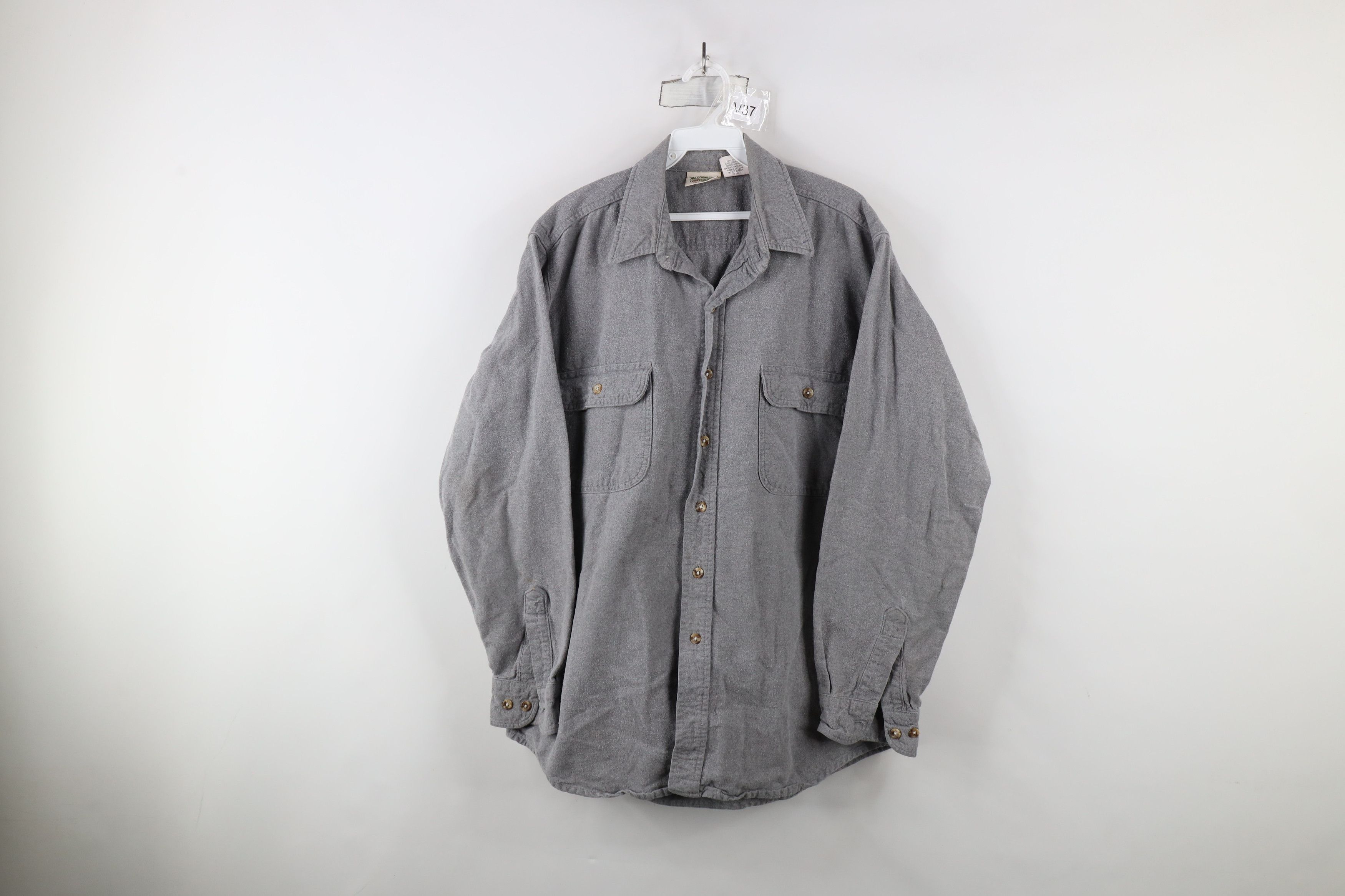 FiveBrother × Vintage Vintage 90s Five Brother Chamois Cloth Button Shirt Size US L / EU 52-54 / 3 - 1 Thumbnail