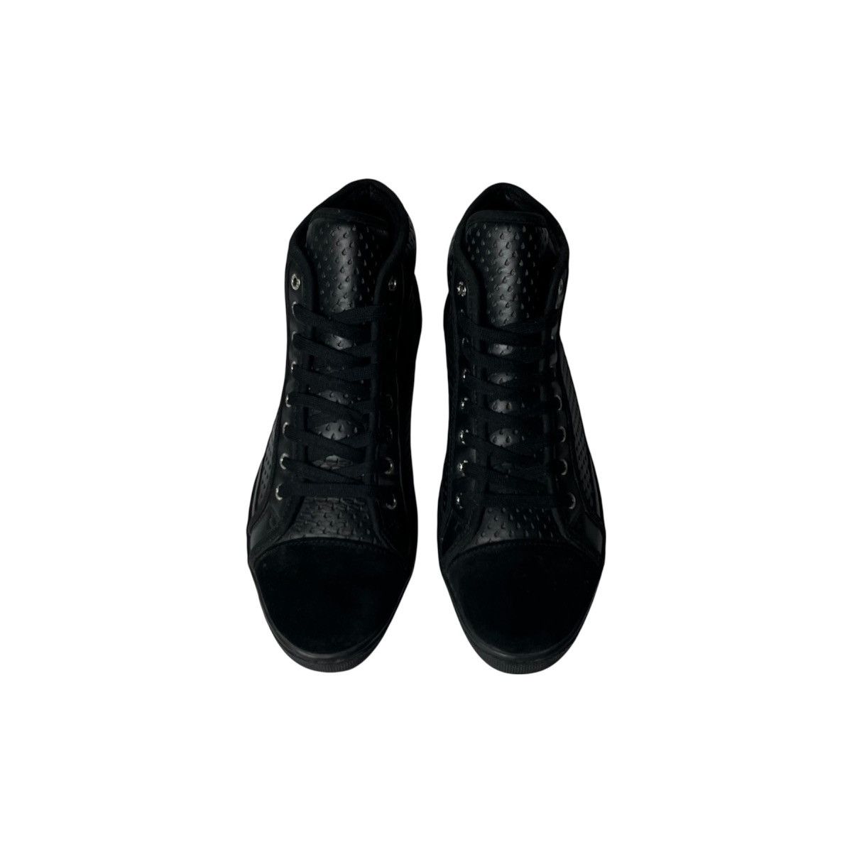 Dolce & Gabbana 2000s Dolce & Gabbana Perforated Hi-Top Court Sneakers Size US 8 / EU 41 - 8 Thumbnail