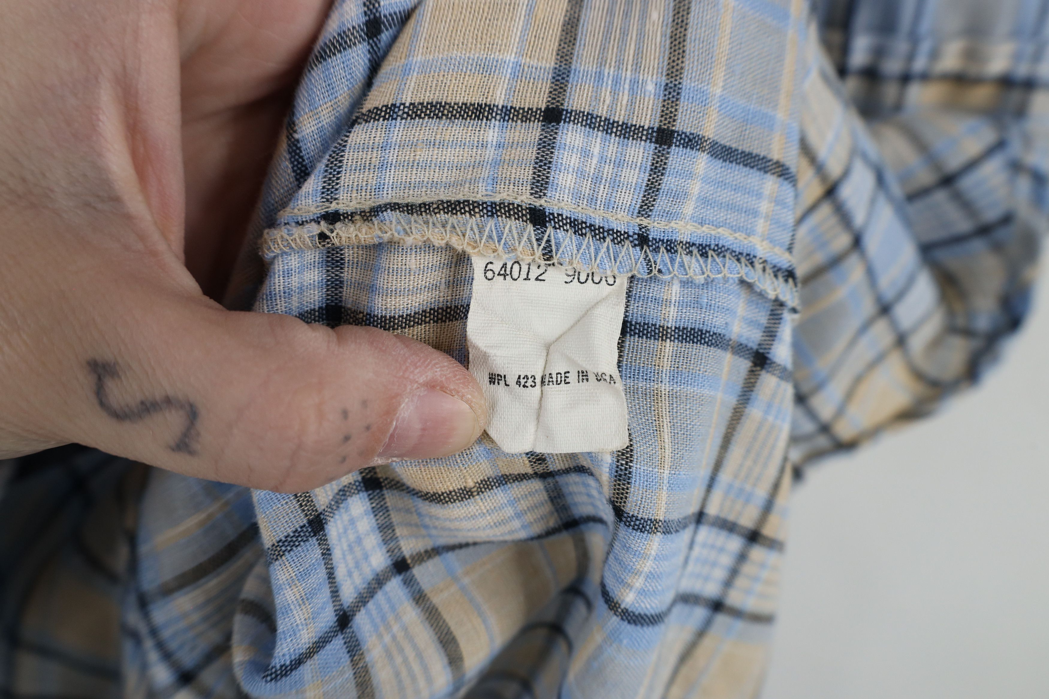 Levi's × Vintage Vintage 80s Levis Sheer Short Sleeve Button Down Shirt USA Size US L / EU 52-54 / 3 - 7 Thumbnail