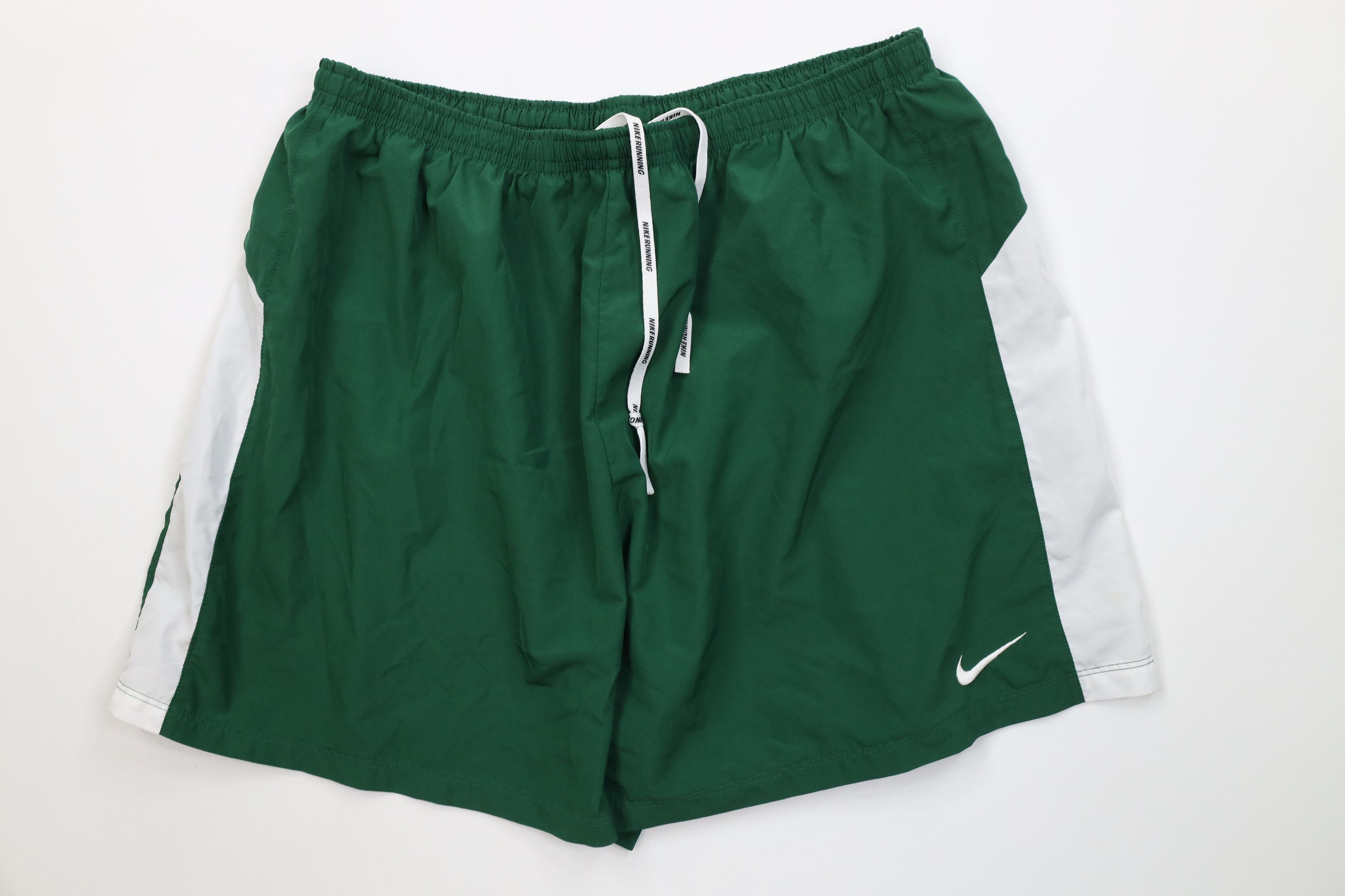 Nike Nike Lined Running Jogging Soccer Shorts Green Polyester Size US 36 / EU 52 - 1 Thumbnail