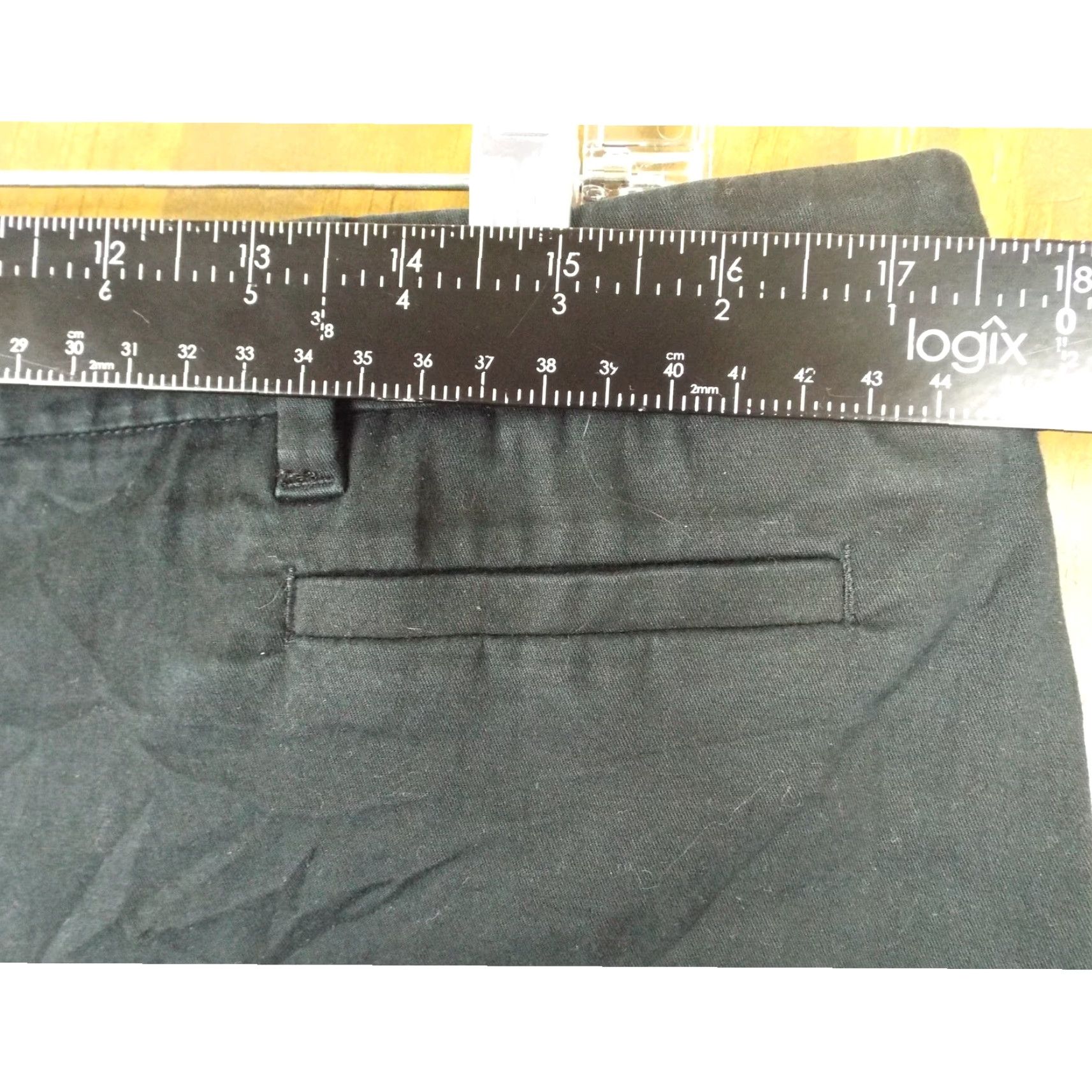 Talbots VINTAGE Talbots Womens Pants Black High Rise Straight Leg Chino Capris Stretch 16 Size 38" / US 16 / IT 52 - 6 Thumbnail