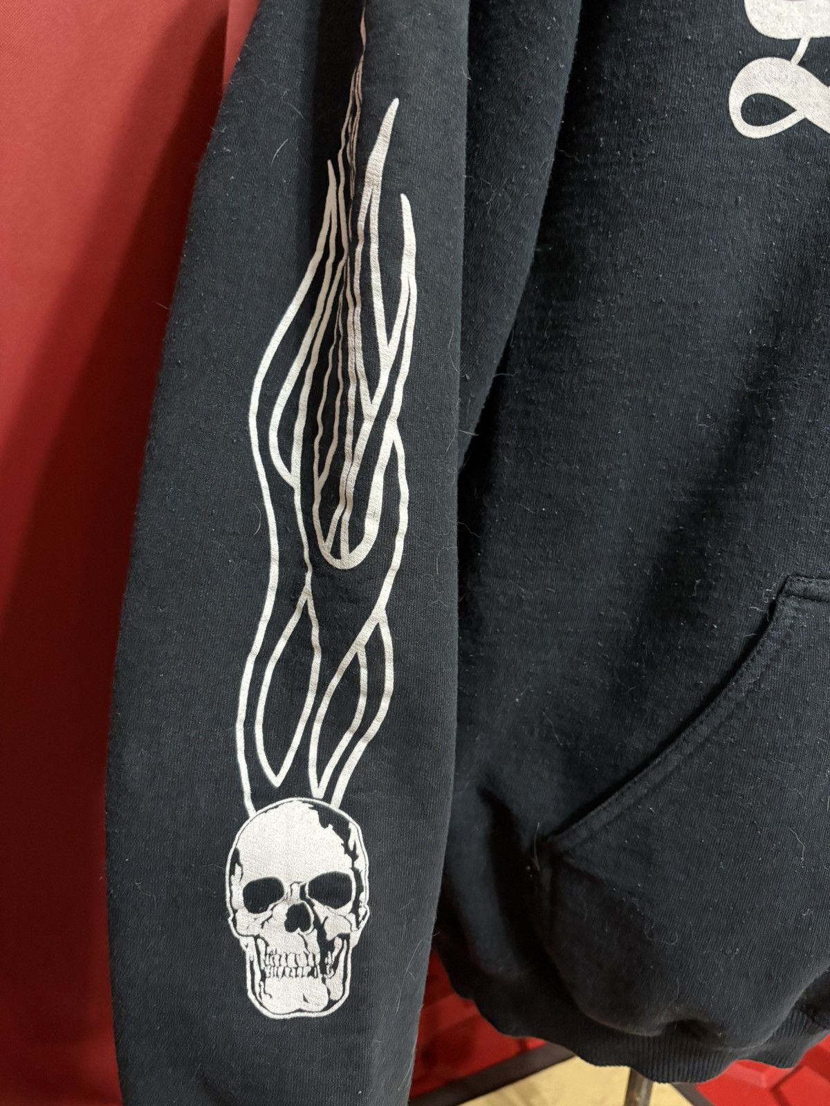 Vintage Vintage Sick Boy Hoodie Motorcycle Club Skull Flame Goth Boy Size US L / EU 52-54 / 3 - 4 Thumbnail