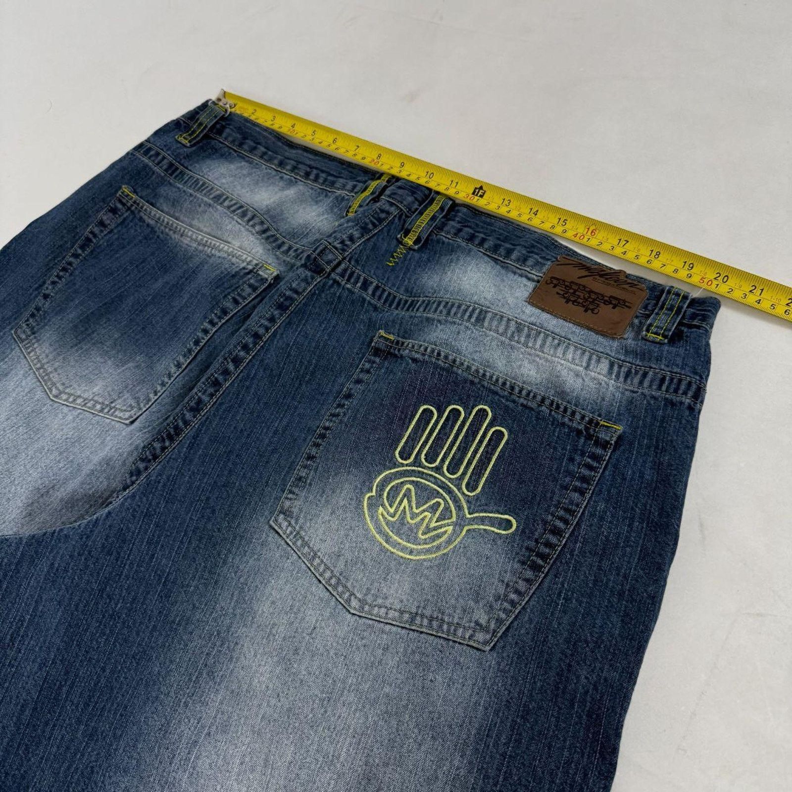 JNCO × Southpole × Vintage Vintage y2k archive faded stonewash baggy wide leg rare jean Size US 40 / EU 56 - 5 Thumbnail