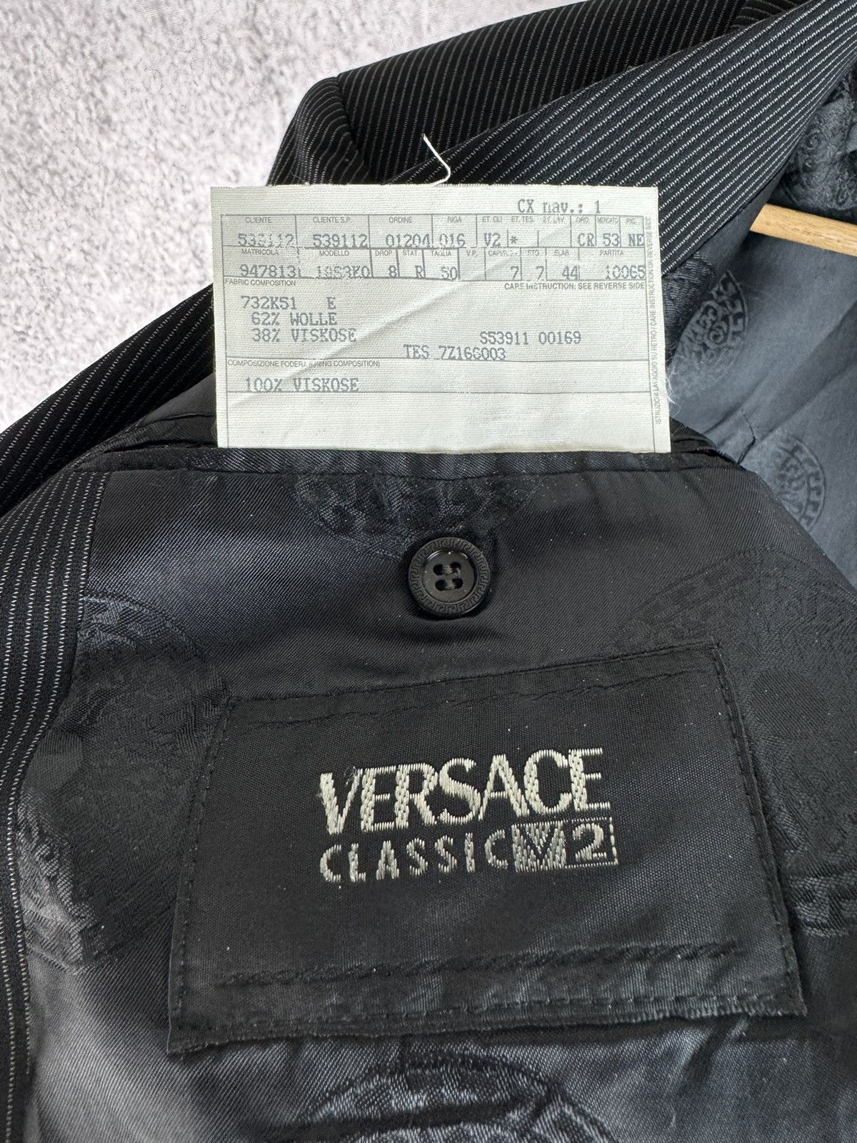 Other Luxury Versace Classic V2 Vintage Blazer Size 50R - 4 Thumbnail