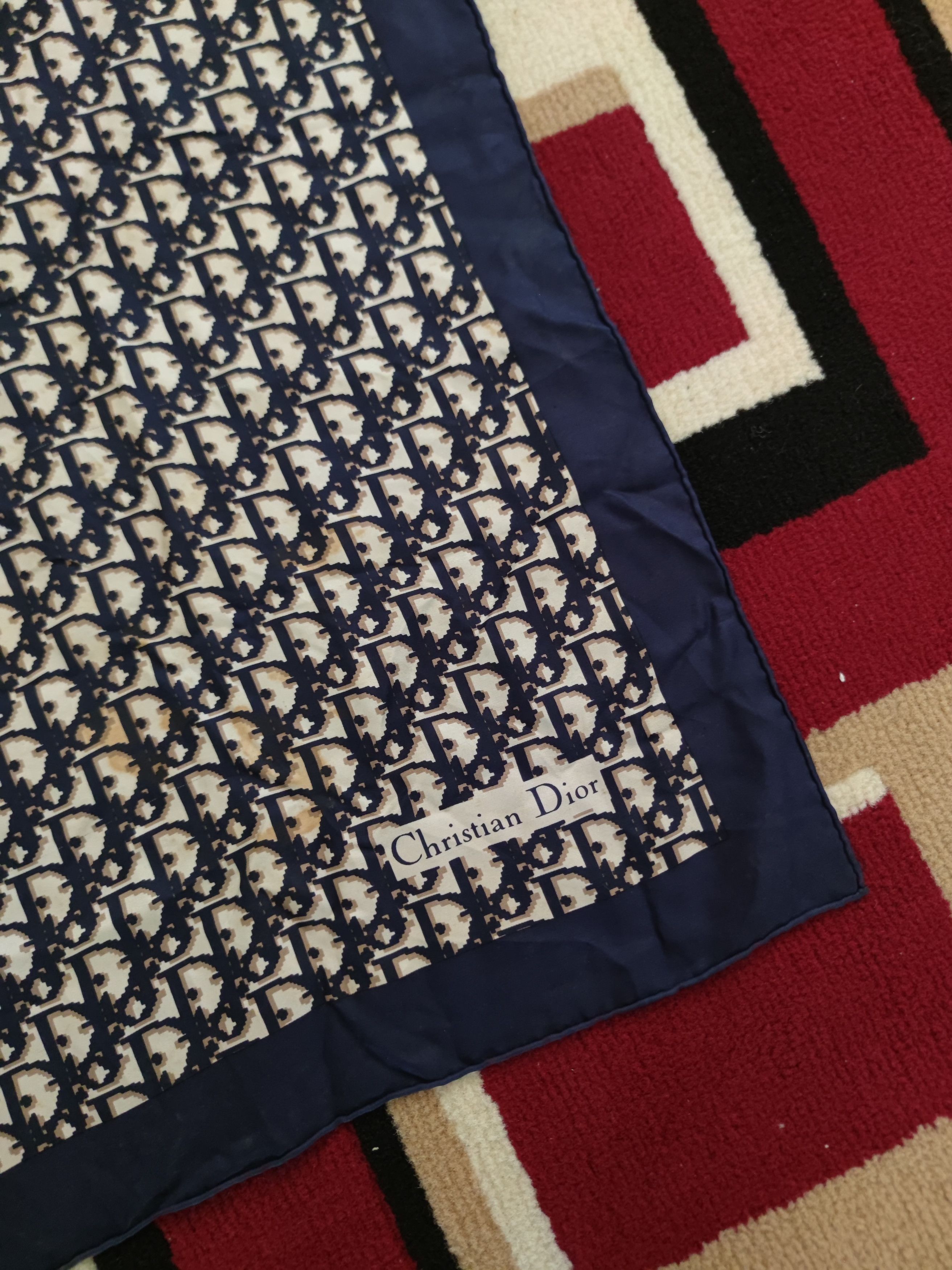 Dior Vintage Christian Dior Monogram Silk Scarf Size ONE SIZE - 2 Thumbnail
