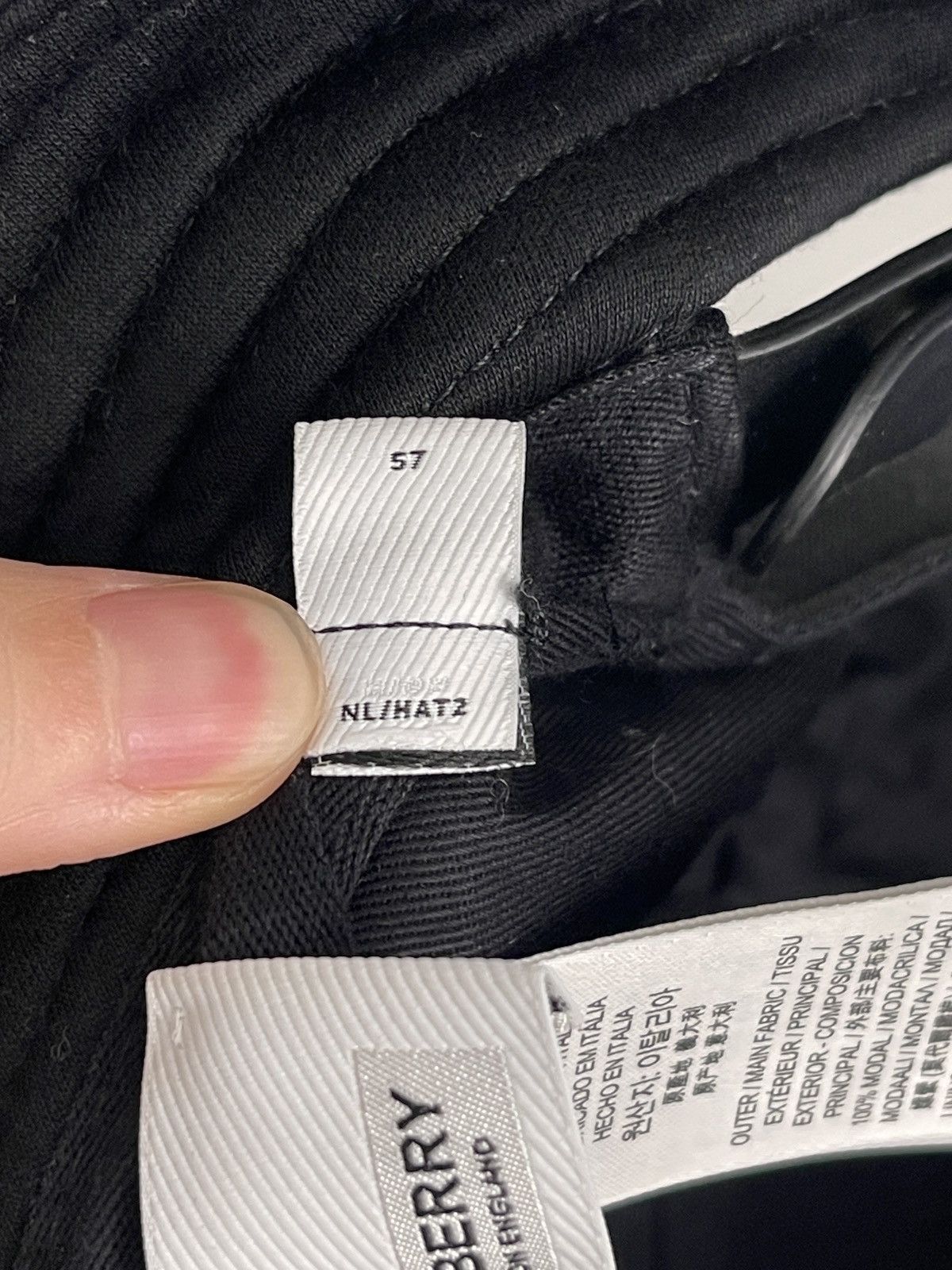Burberry STEAL! Burberry Logo Appliqué Reconstructed Baseball Hat Size ONE SIZE - 10 Thumbnail