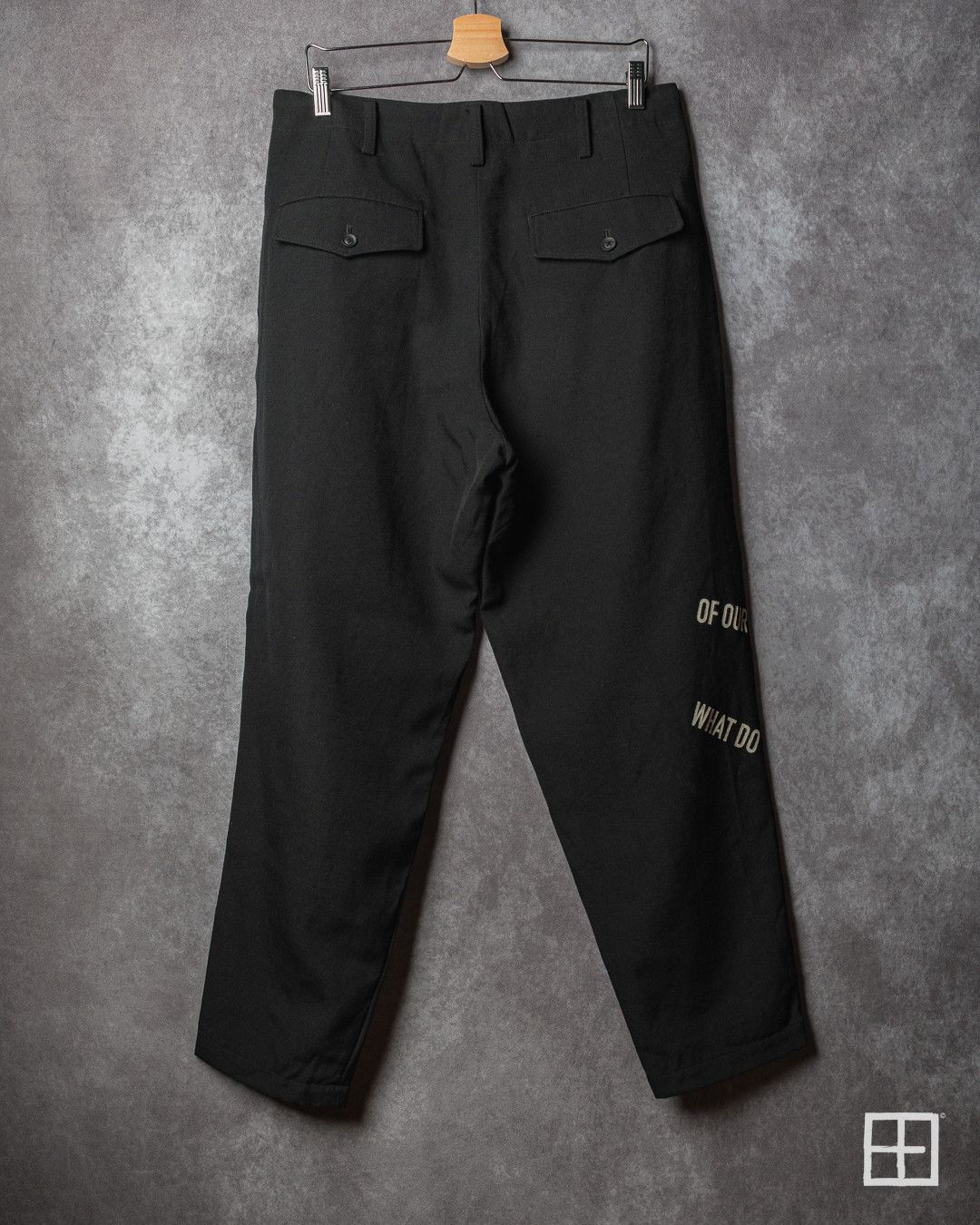 Yohji Yamamoto Yohji Yamamoto Pour Homme AW21 Runway Poem Pants Size US 32 / EU 48 - 2 Thumbnail