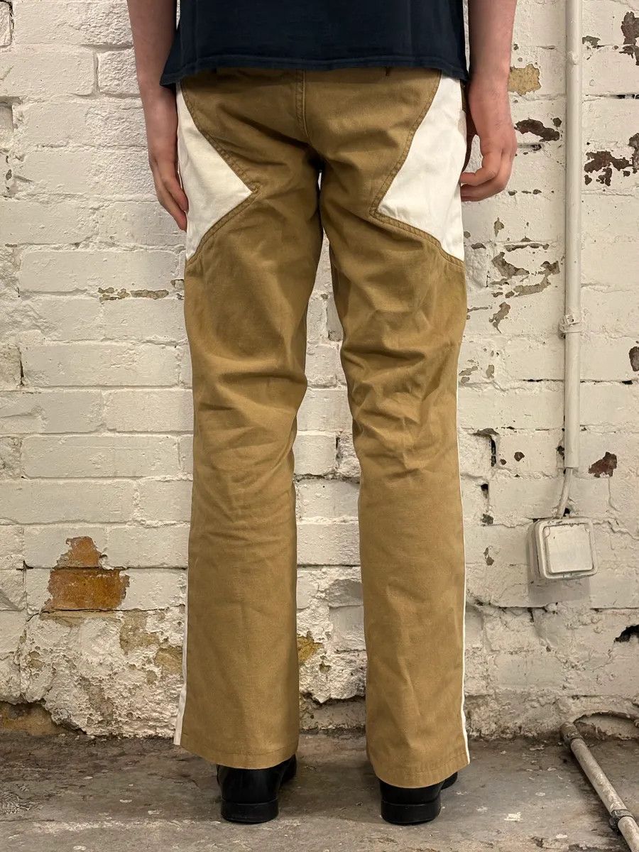 Just Cavalli SS2004 Cavalli Beige & White Calm Sahara Contrast Pants Size US 30 / EU 46 - 4 Thumbnail