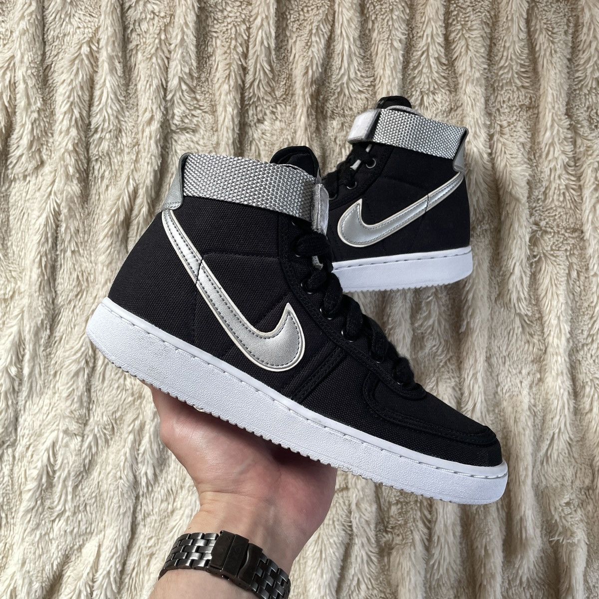 image of 2015 Nike Vandal Premium The Terminator Kyle Reese Dunk Sb Shoes in Black Silver, Men's (Size 6)