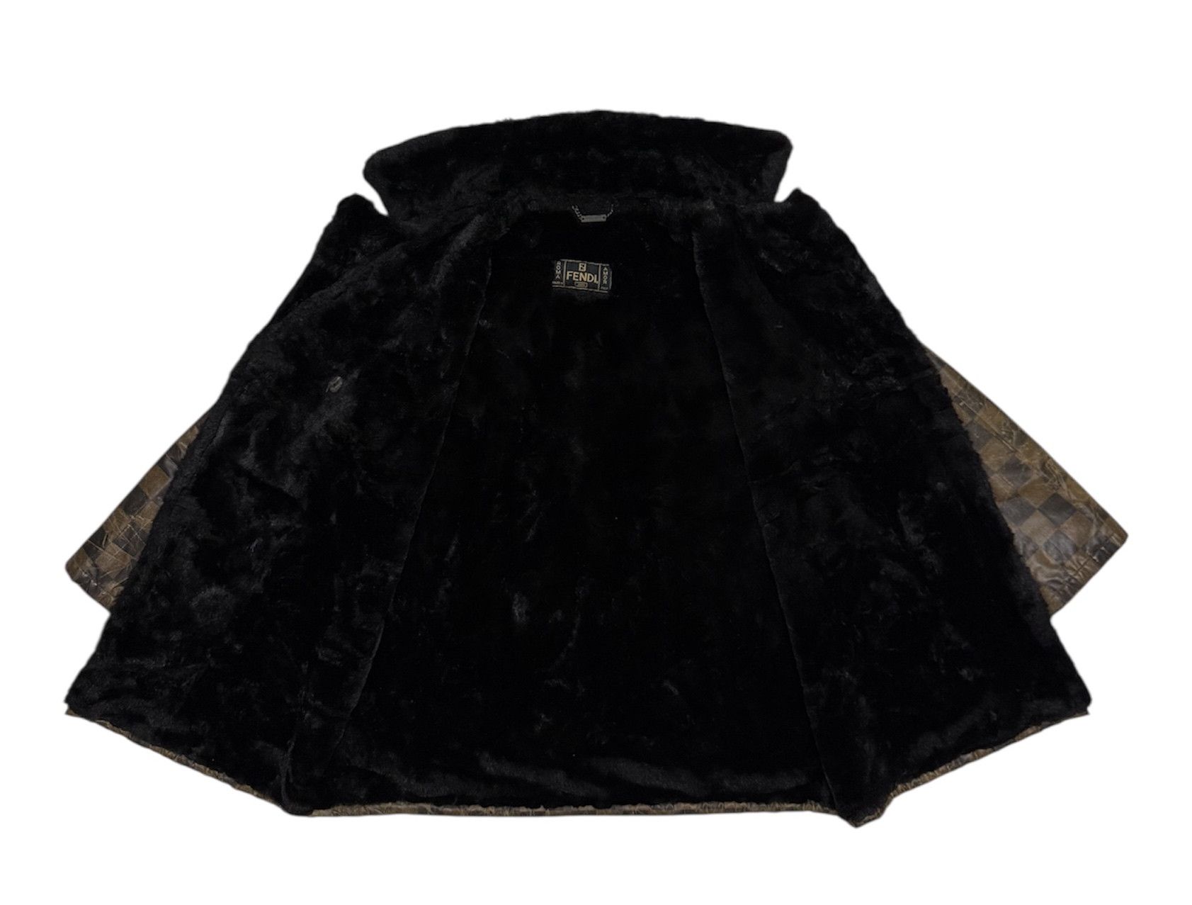 Fendi Fendi Monogram Shearling Distressed Jacket Size US S / EU 44-46 / 1 - 12 Thumbnail