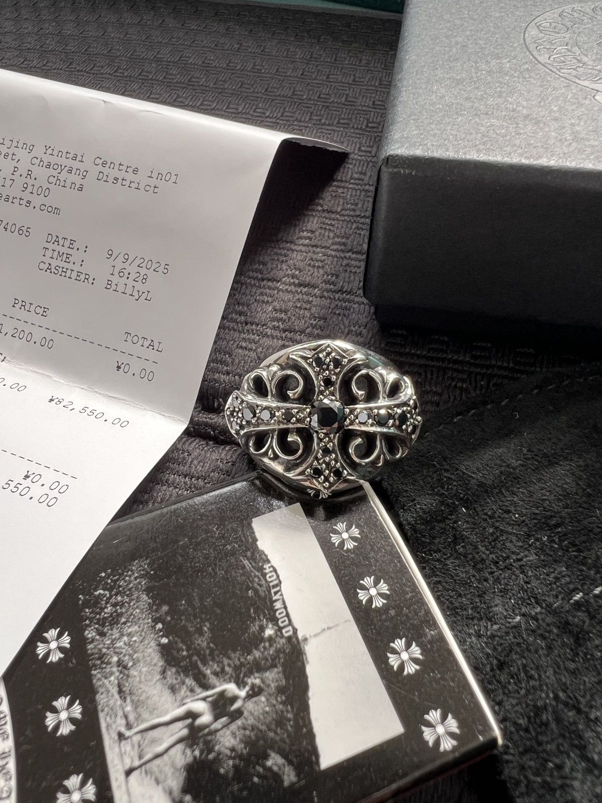 Chrome Hearts Chrome Hearts blk dmnd keeper ring Size ONE SIZE - 1 Thumbnail