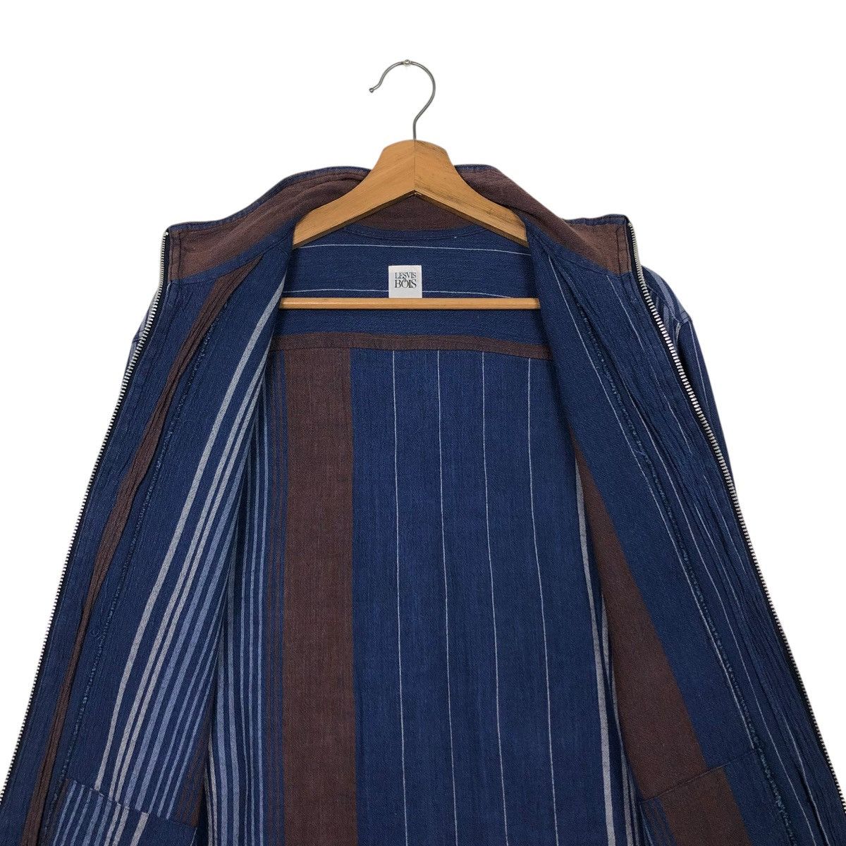 Japanese Brand 🔥VINTAGE STRIPPED CHORE JACKET LESVIS BAOIS ISSEY MIYAKE Size US M / EU 48-50 / 2 - 16 Thumbnail