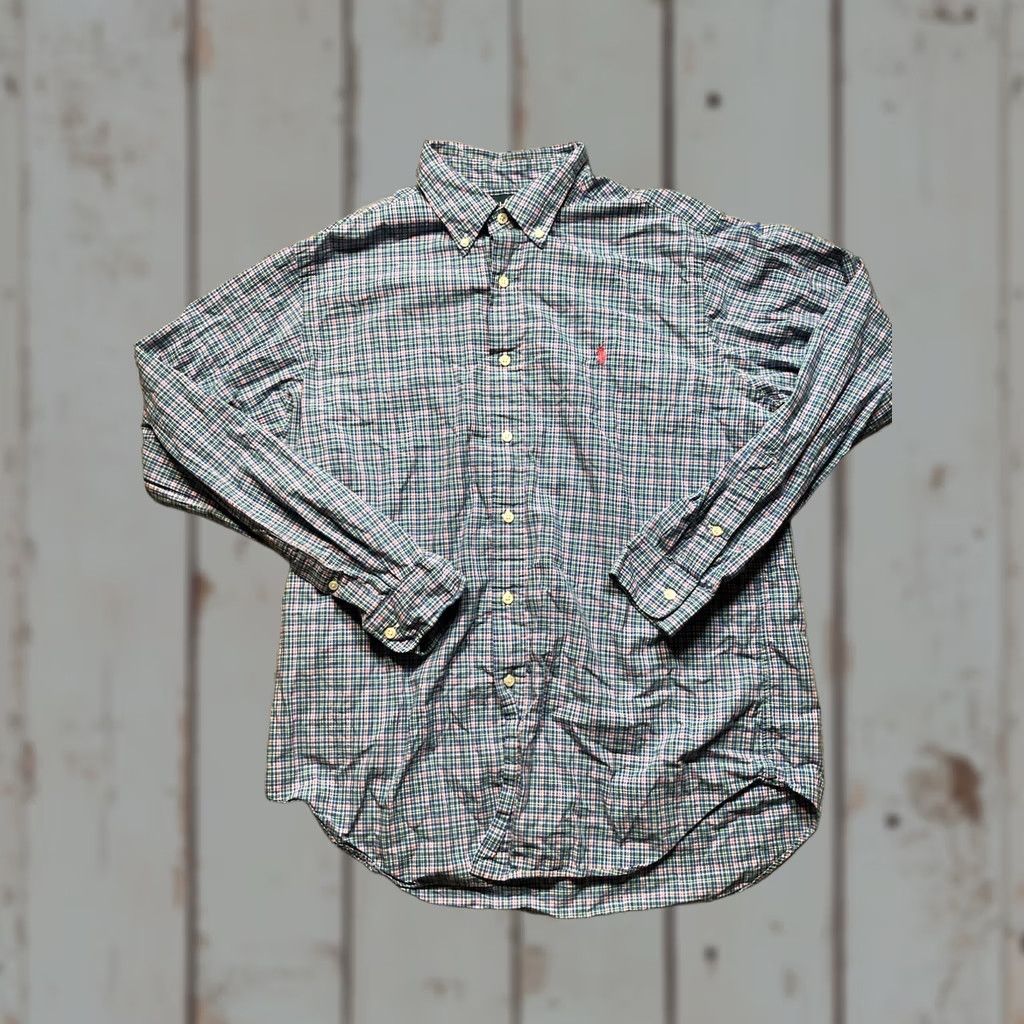 Ralph Lauren Ralph Lauren Shirt Mens Large Multicolor Madras Plaid Classic Fit Button-Up Long Sleeve Collared Logo Embroidered Cotton Woven Casual Business Size US L / EU 52-54 / 3 - 1 Thumbnail