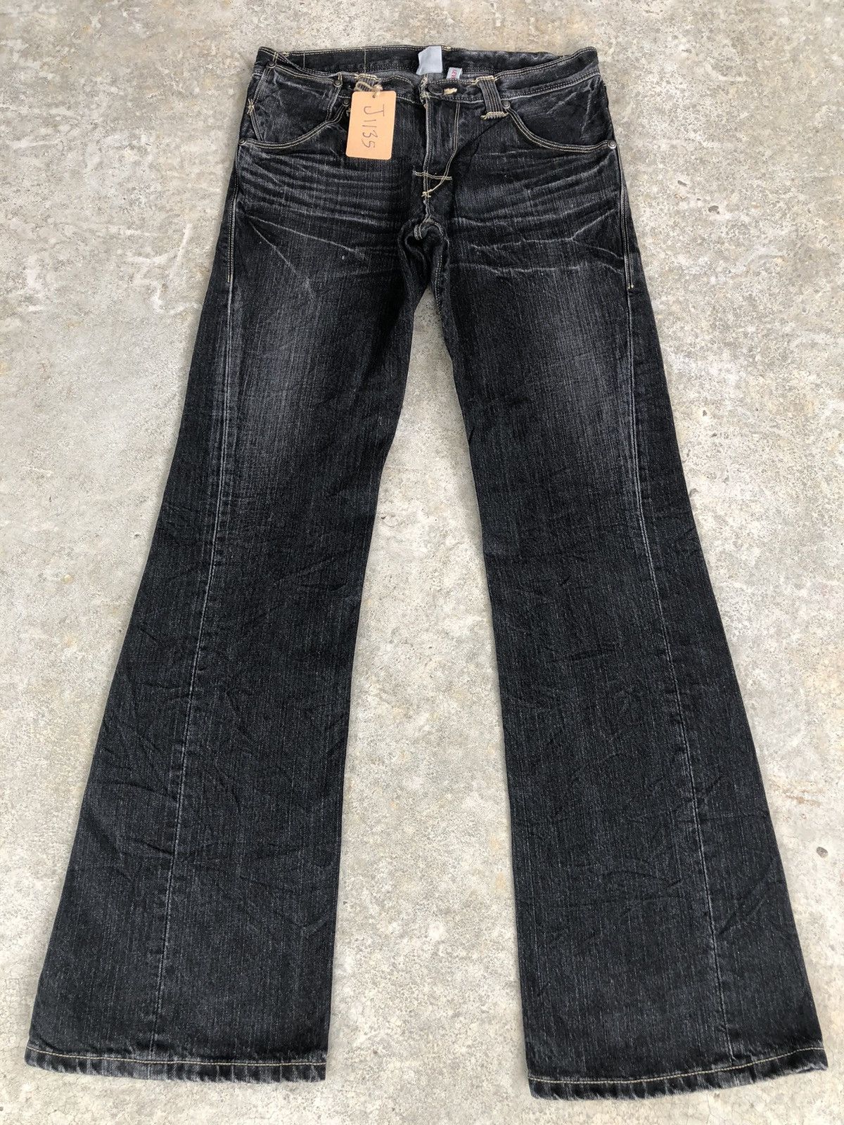 Levi's Y2k Levi’s Engineered Flared Jeans Distressed Size US 31 - 1 Thumbnail