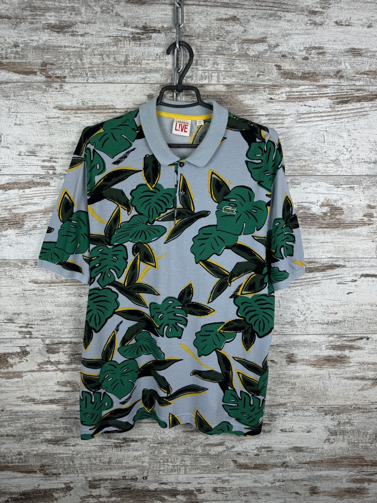 Lacoste × Vintage Mens Vintage Lacoste Live Polos luxury T-shirt tee art Size US XL / EU 56 / 4 - 2 Thumbnail