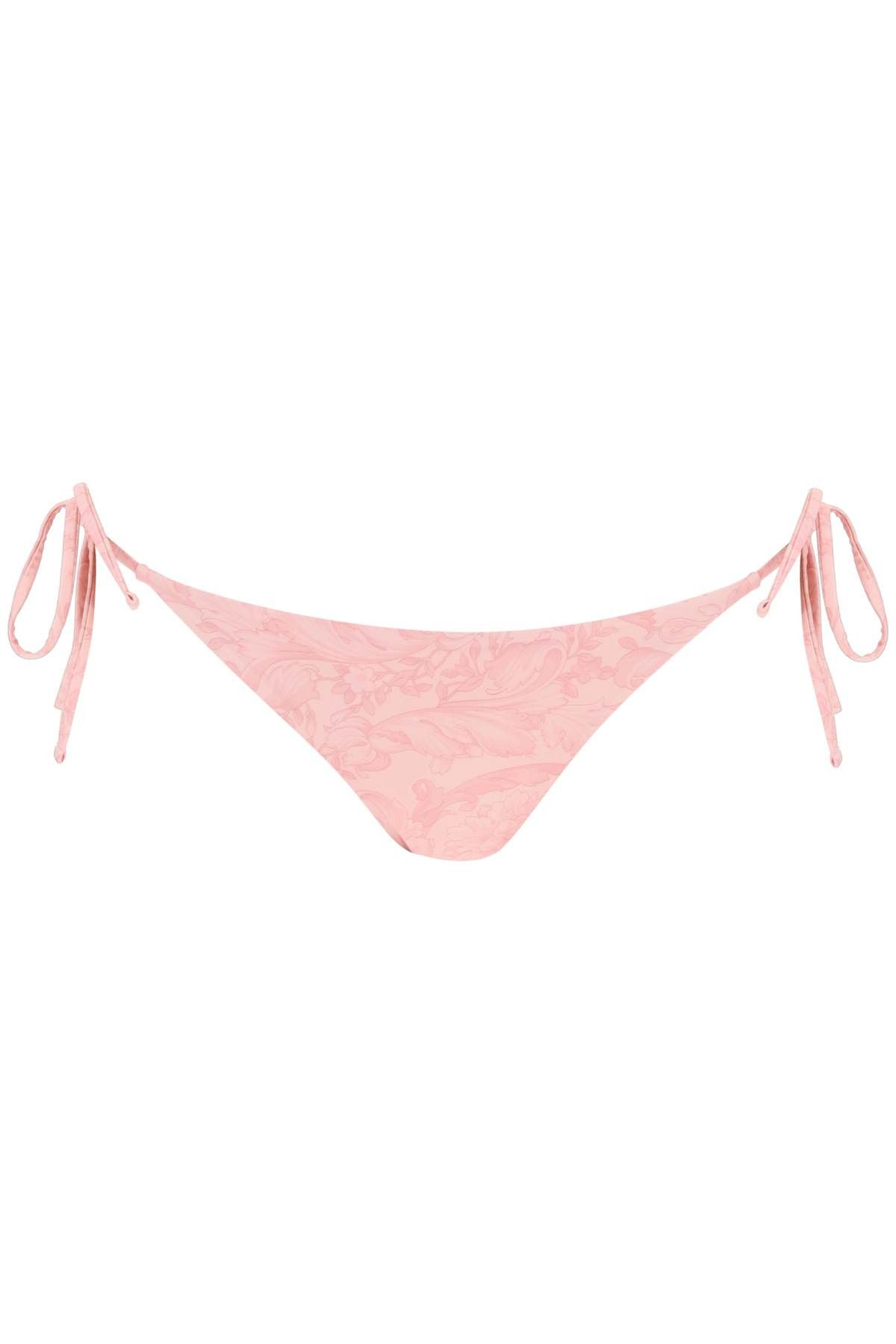 image of Versace Baroque Bikini Brief in Pale Pink, Women's (Size XL)