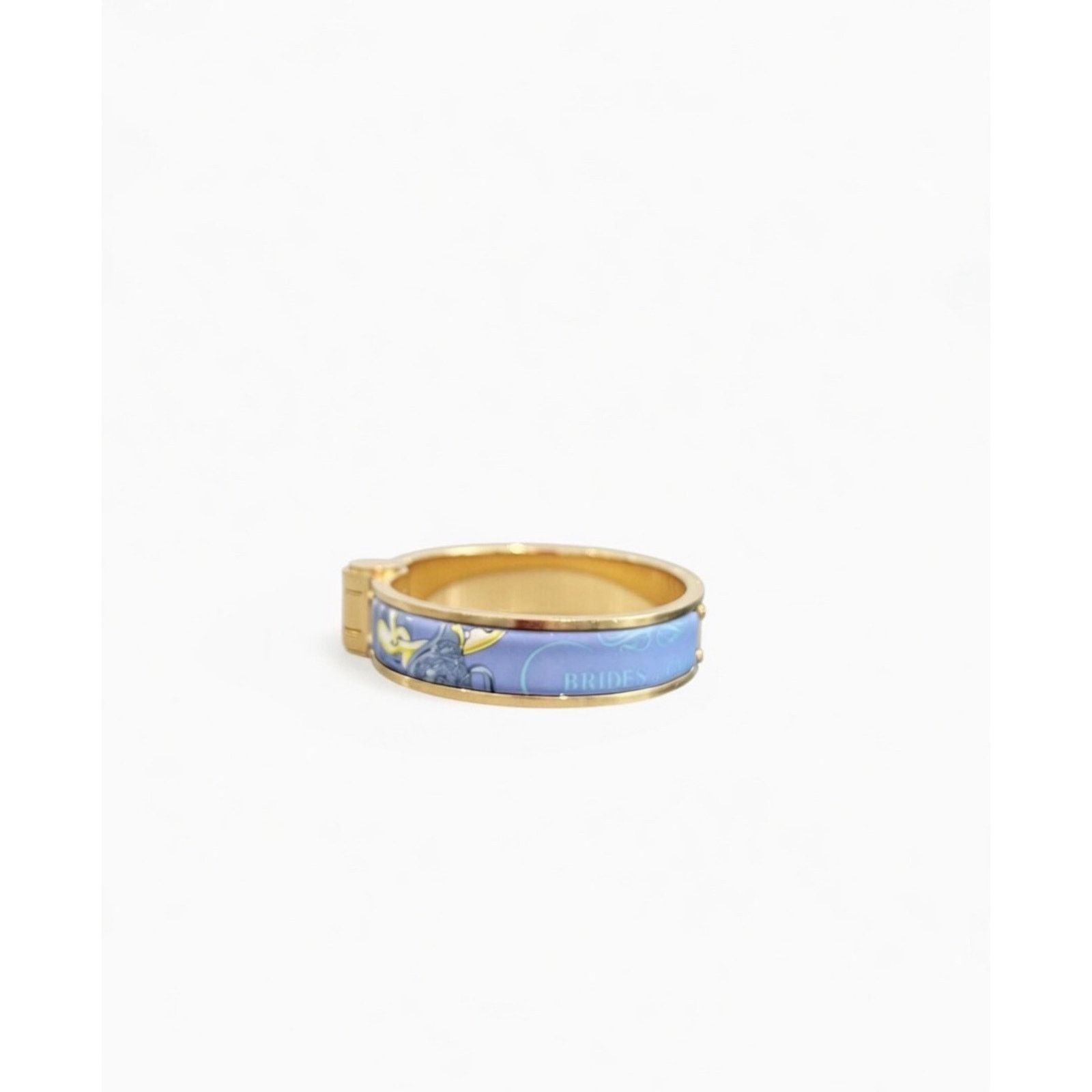 Hermes Hermès Paris Brides de Gala Blue Enamel Bangle Bracelet Size ONE SIZE - 2 Thumbnail