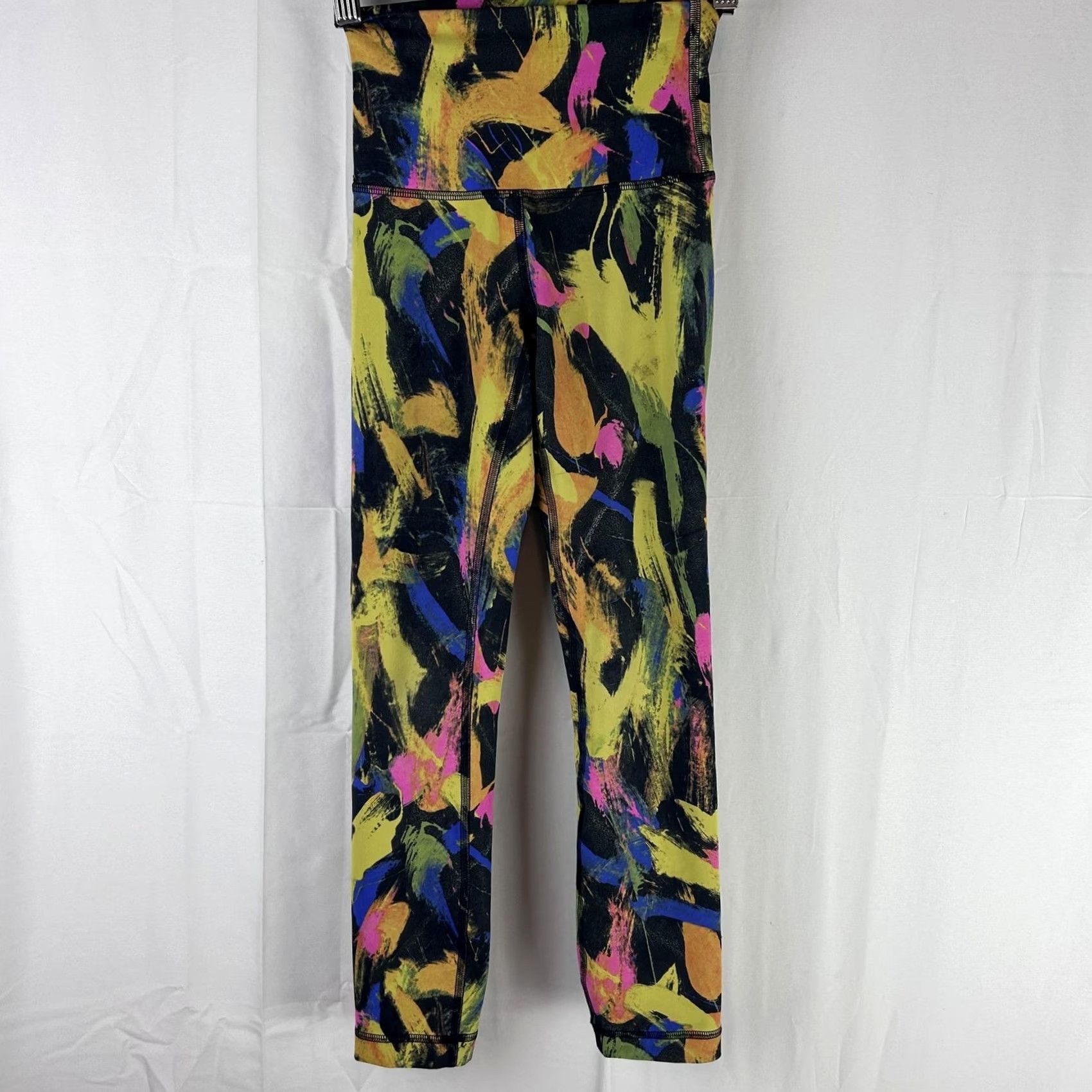 Lululemon Lululemon Leggings Womens 0 High Rise Abstract Print Yoga Athletic Gym Pants Multicolor Geometric Pattern Stretch Elastic Waist Reflective Logo Size 25" / US 0 / IT 36 - 2 Thumbnail