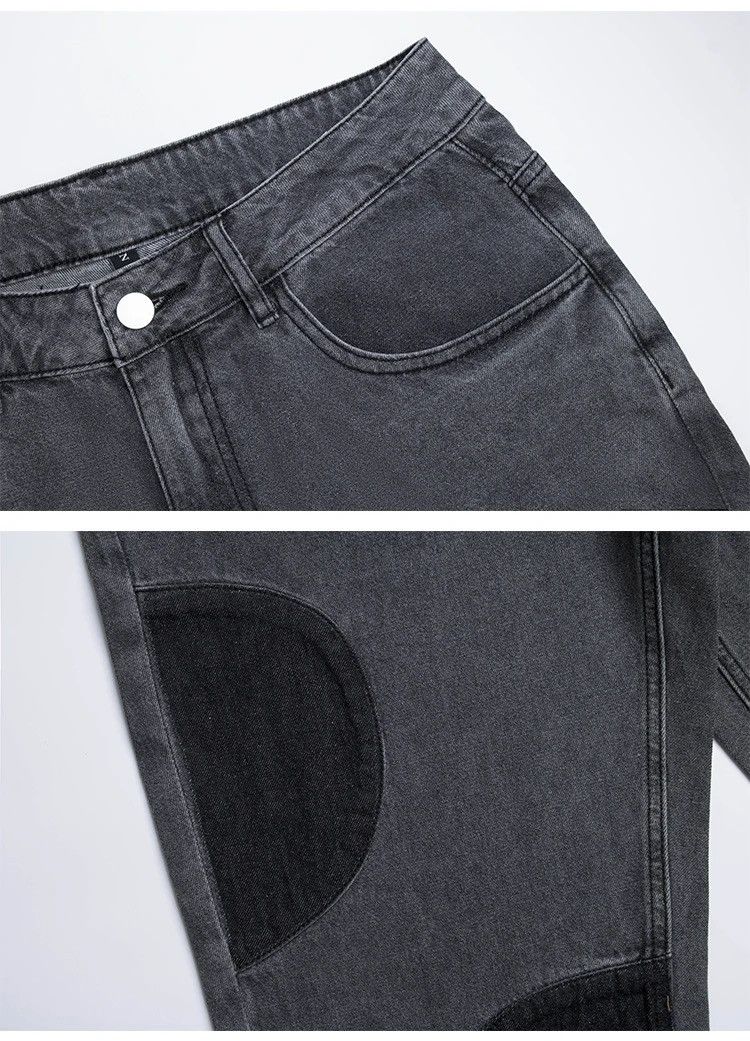 Japanese Brand × Vintage Y2K buggy jeans trousers retro straight patchwork style Size US 32 / EU 48 - 6 Thumbnail