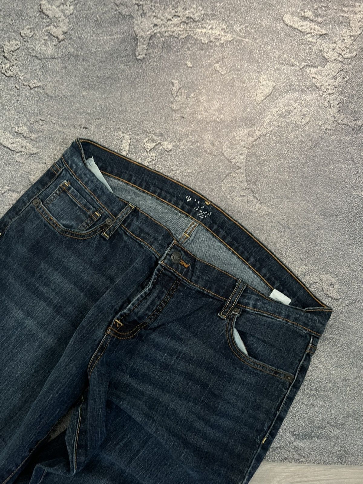 Japanese Brand Niche Archive Slim Retro Jeans / Avant Garde Y2K Swag Style Size US 35 - 4 Thumbnail