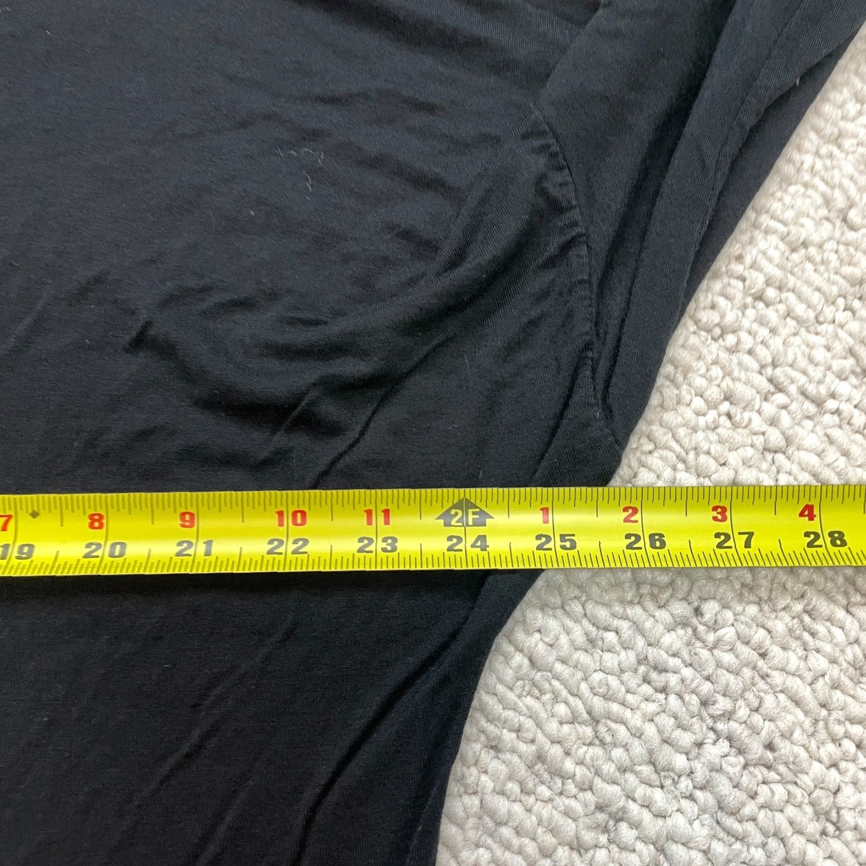 Boohoo VINTAGE Boohoo Shirt Dress Womens 14 Black Long Sleeve Mock Neck Rayon Spandex Jersey Knee Dress Solid Size XL / US 12-14 / IT 48-50 - 4 Thumbnail