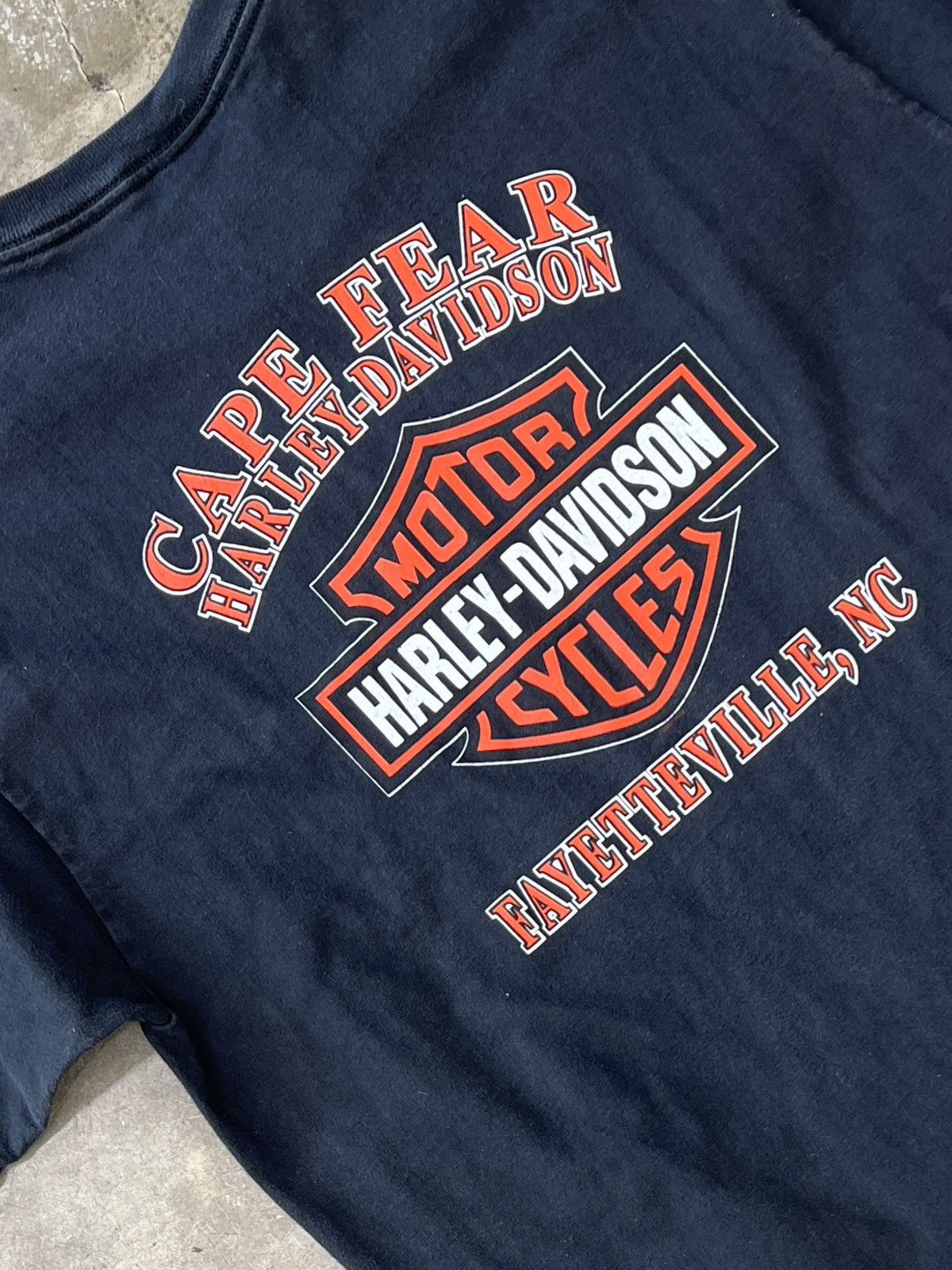 Harley Davidson Vintage 2002 Harley Davidson North Carolina Cape Fear Large Size US L / EU 52-54 / 3 - 5 Thumbnail