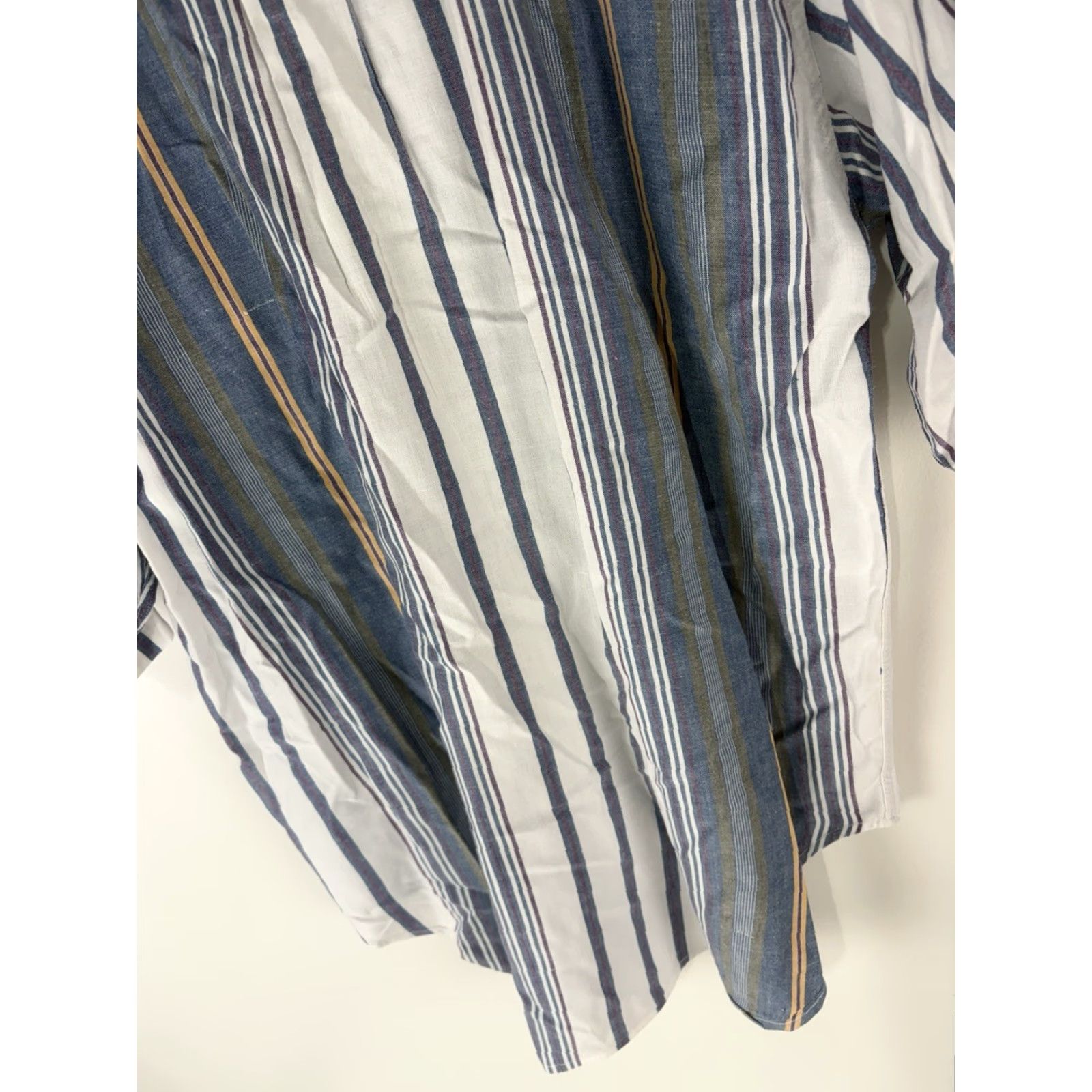 American Eagle Outfitters VINTAGE American Eagle Men’s Shirt Short Sleeve Cotton Button-Up Multi Striped 100% Woven Casual Summer Size US L / EU 52-54 / 3 - 6 Thumbnail