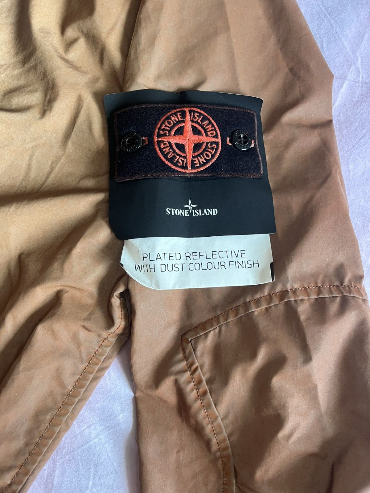 Stone Island Stone Island Orange Dust Reflective Parka M Size US M / EU 48-50 / 2 - 8 Thumbnail