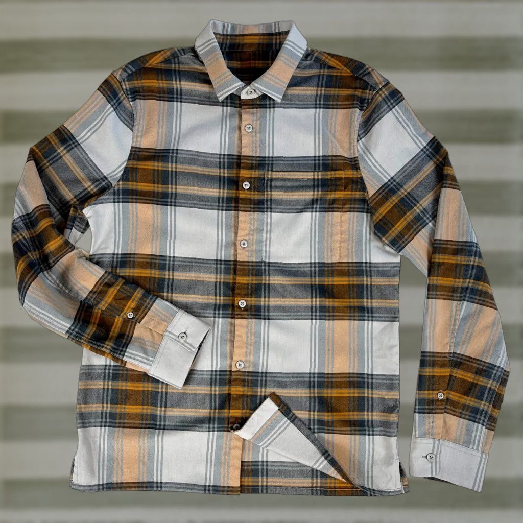Lululemon Lululemon Masons Peak Flannel Shirt Shadow Plaid Sz M Men’s Button-Up Long Sleeve Size US M / EU 48-50 / 2 - 1 Thumbnail