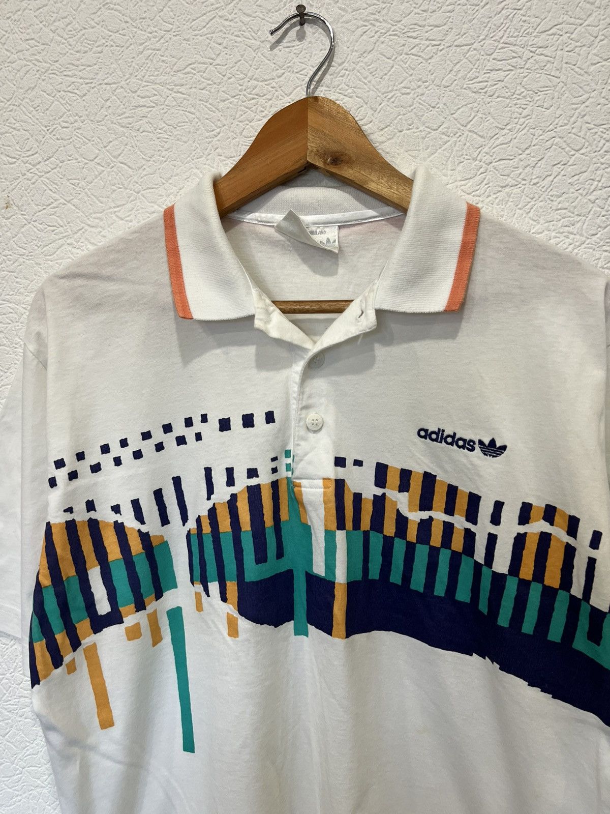 Adidas Vintage 90s Adidas Polo Shirt Mens Size US L / EU 52-54 / 3 - 2 Thumbnail