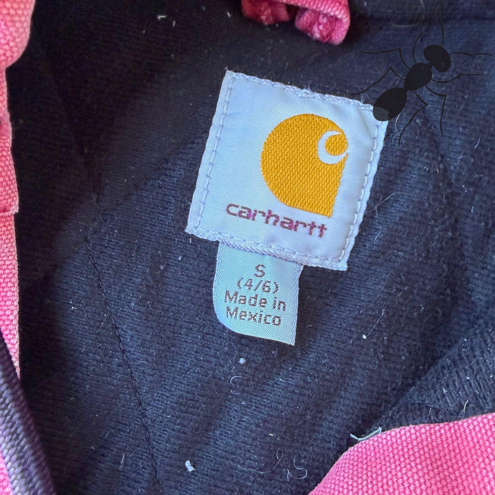 Carhartt × Vintage Vintage Y2K Carhartt WOMENS WJ130 pink hooded work jacket Size US S / EU 44-46 / 1 - 10 Thumbnail