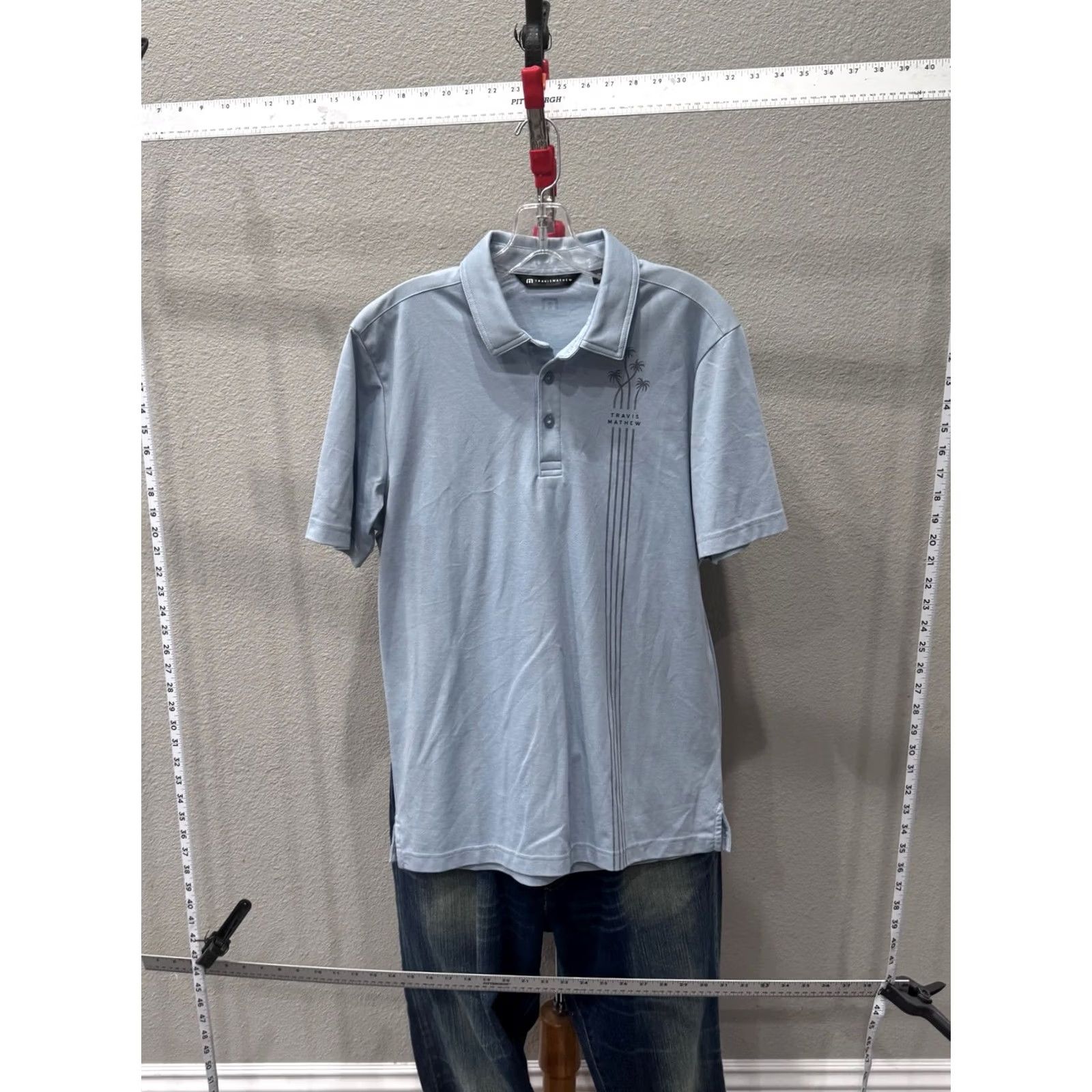 TravisMathew Travis Matthew Gray Palm Tree POLO SHIRT Medium M Mens Long Sleeve Multicolor Polo Shirt Size US M / EU 48-50 / 2 - 3 Thumbnail