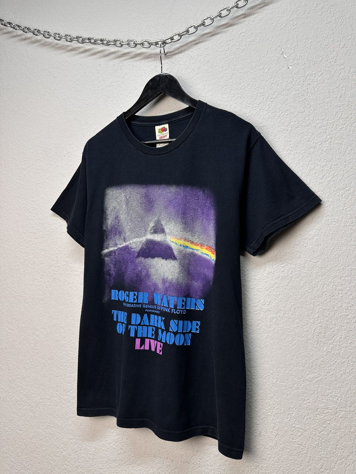 Fruit Of The Loom Vintage Roger Waters Rock Band Tee Y2K T-shirt 90s Rare Size US M / EU 48-50 / 2 - 2 Thumbnail