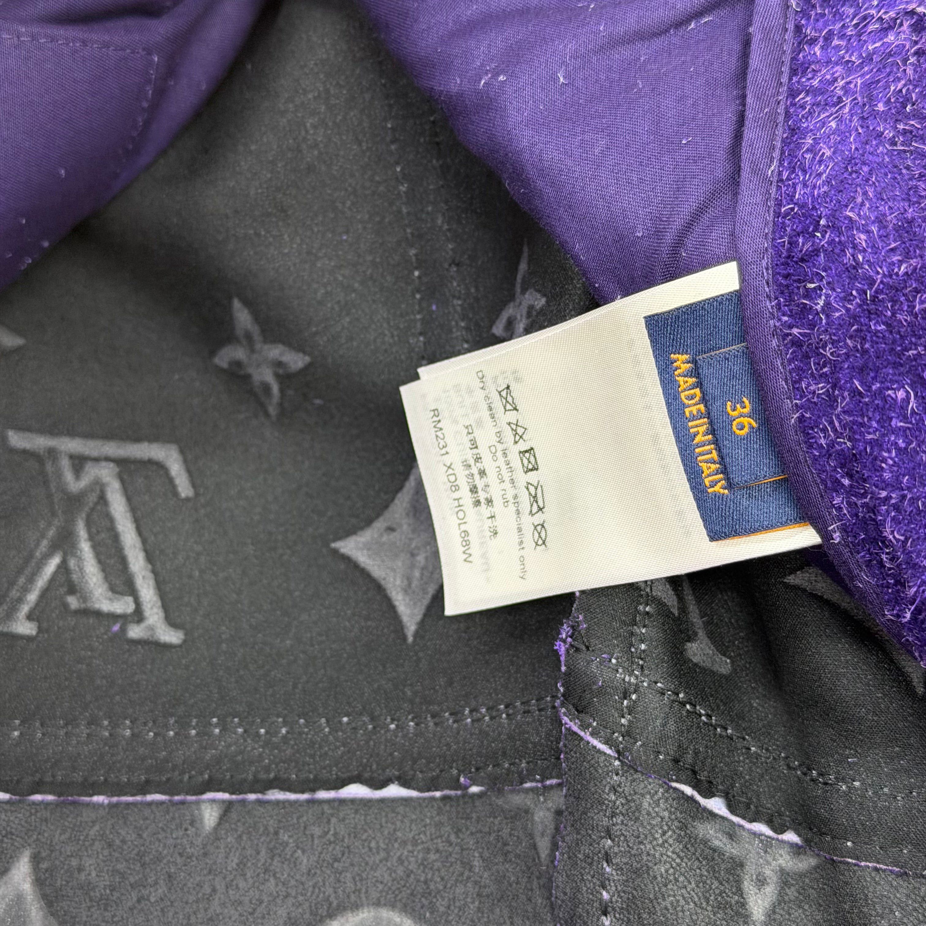 Louis Vuitton Louis Vuitton Monogram Purple Suede Pants 36 Size US 36 / EU 52 - 8 Thumbnail