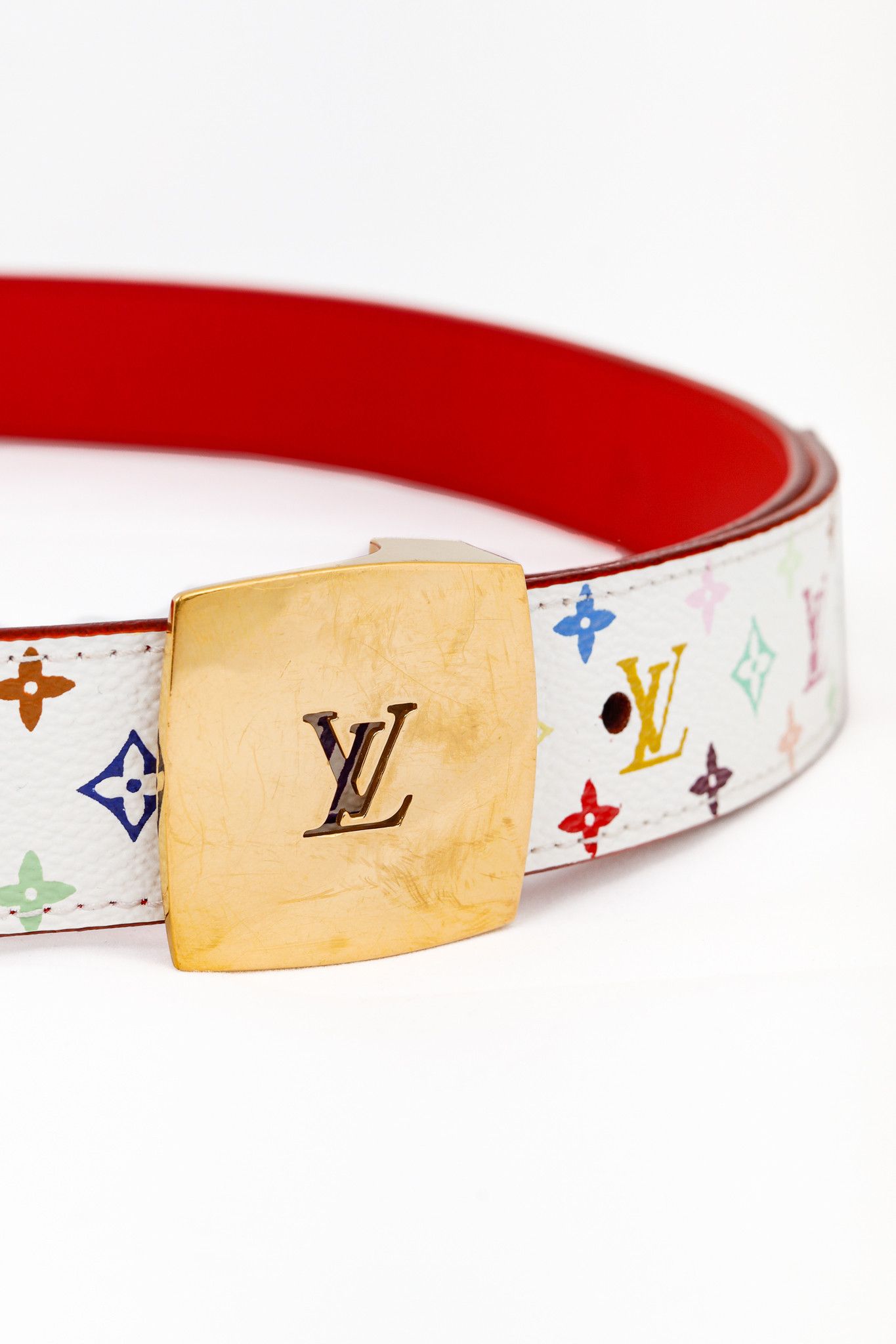 Louis Vuitton Louis Vuitton Reversible Monogram Multicolore Cut Belt Size ONE SIZE - 3 Thumbnail