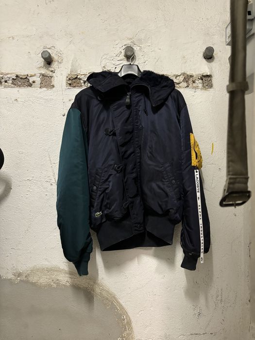 Lacoste Lacoste x Alpha Industries Bomber Jacket Grailed