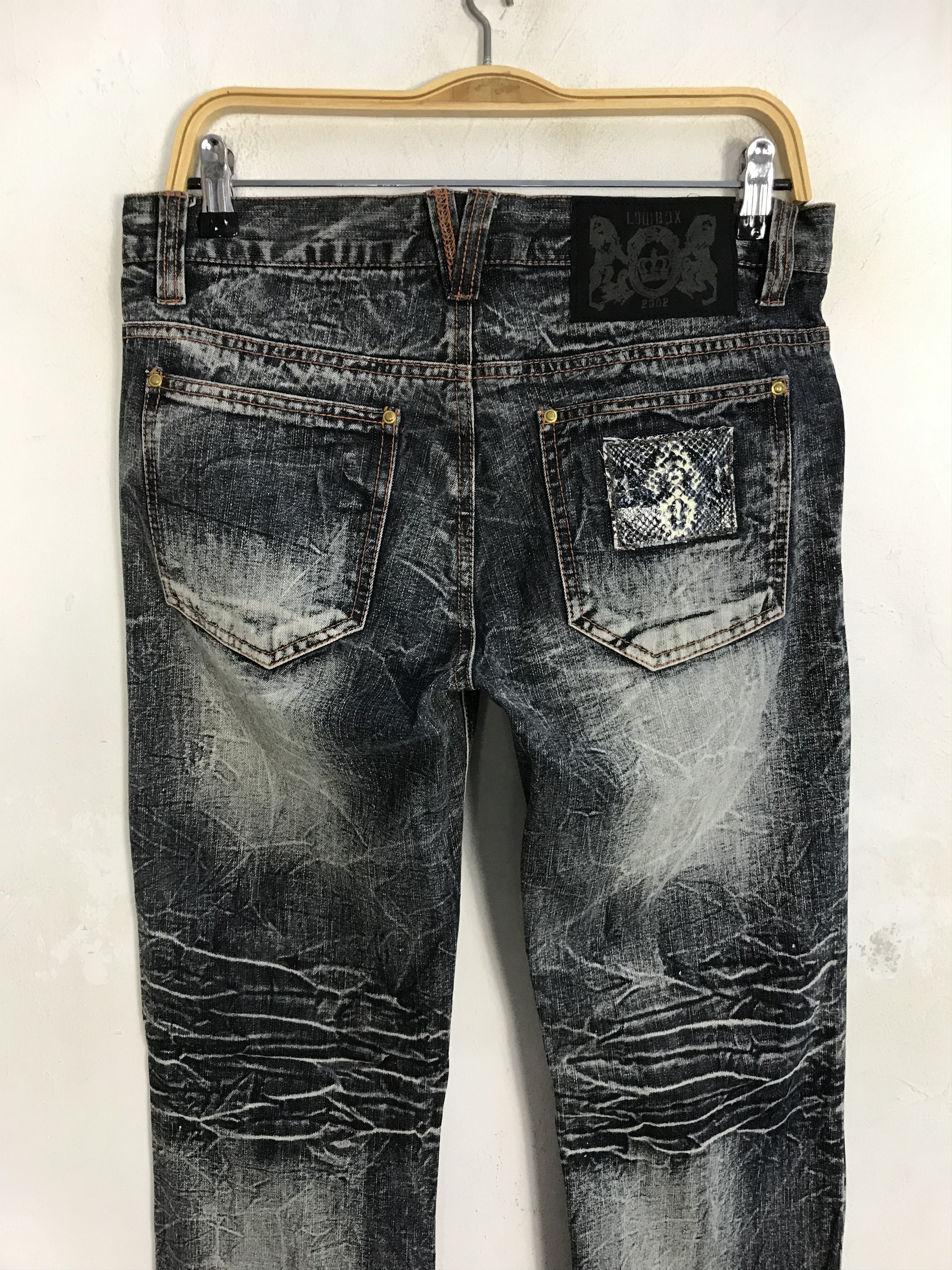 Japanese Brand × LOWBOX Vintage Japanese Brand Lowbox Light Wash Denim Design Size US 32 / EU 48 - 10 Thumbnail