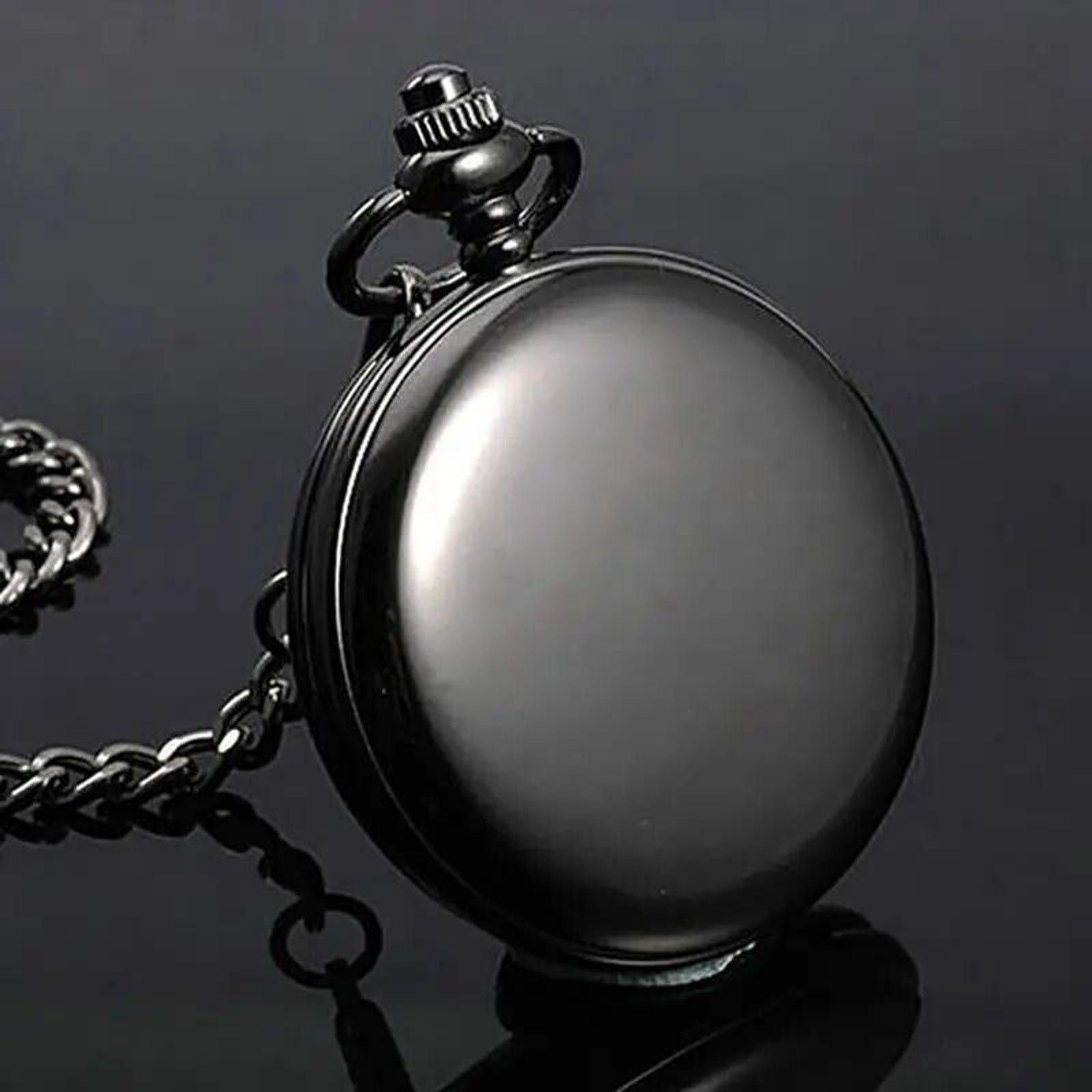 Other Black Quartz Pocket Watch Army Star Military War Guns Tank Size ONE SIZE - 6 Thumbnail