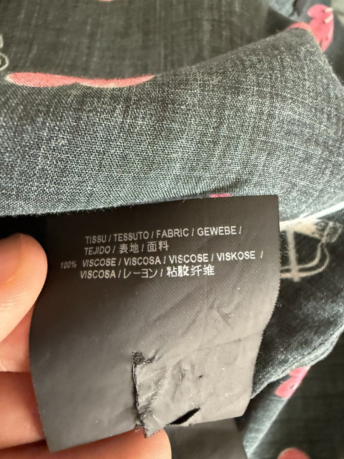Saint Laurent Paris Saint Laurent No Smoking Viscose Shirt Size US XL / EU 56 / 4 - 12 Thumbnail